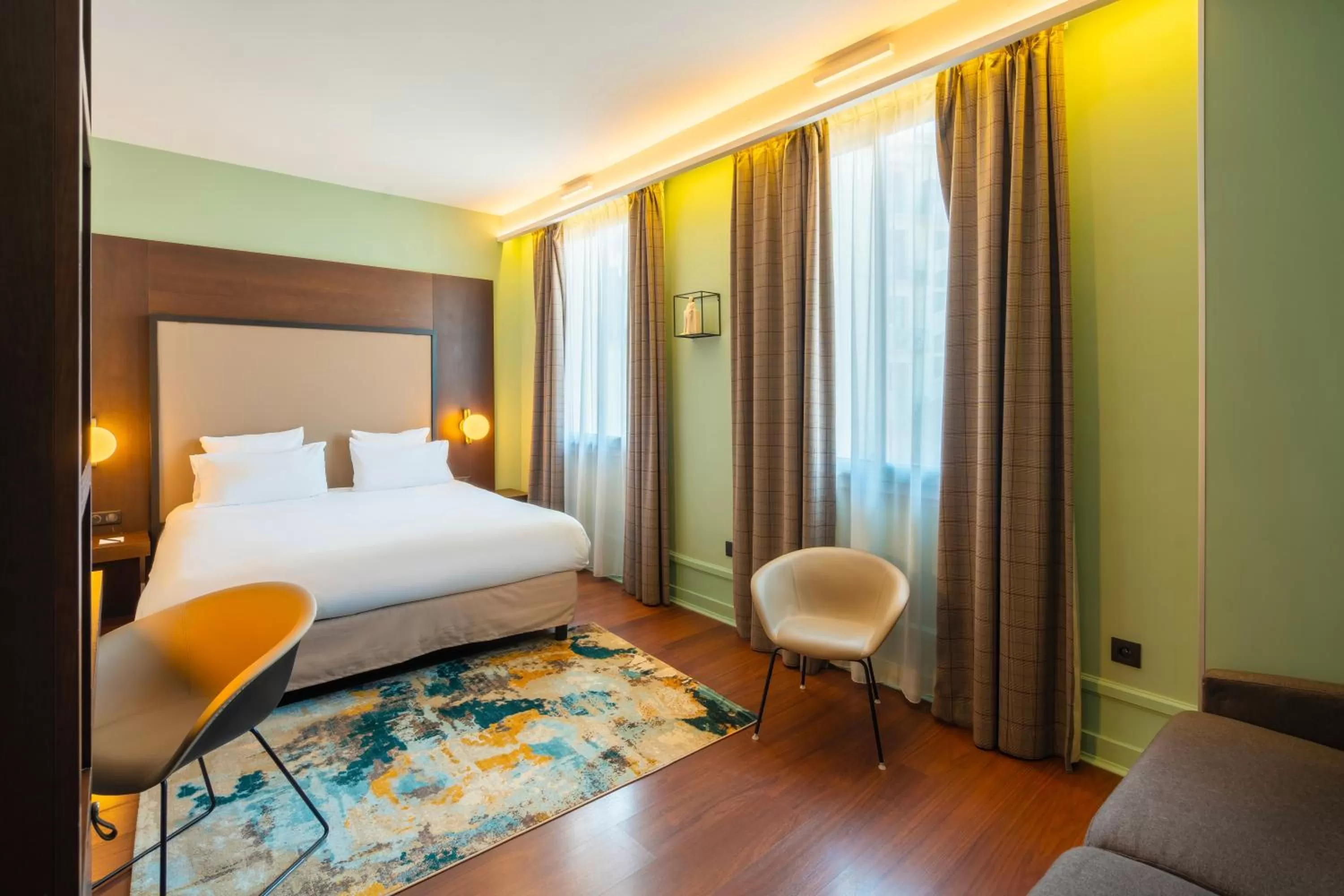 Bedroom, Bed in Le Splendid Hotel Lac D'Annecy - Handwritten Collection