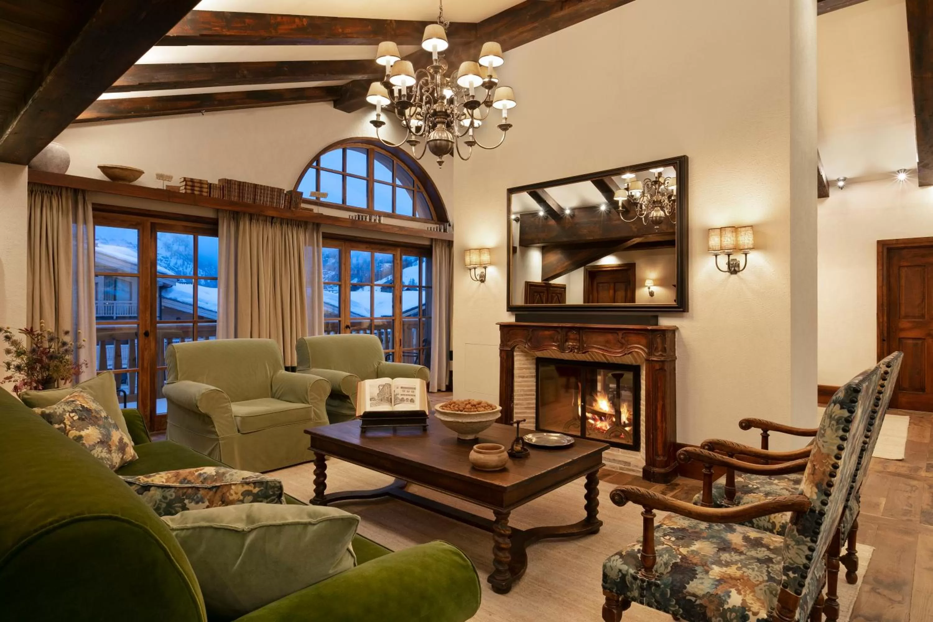 Living room in Airelles Val d'Isère