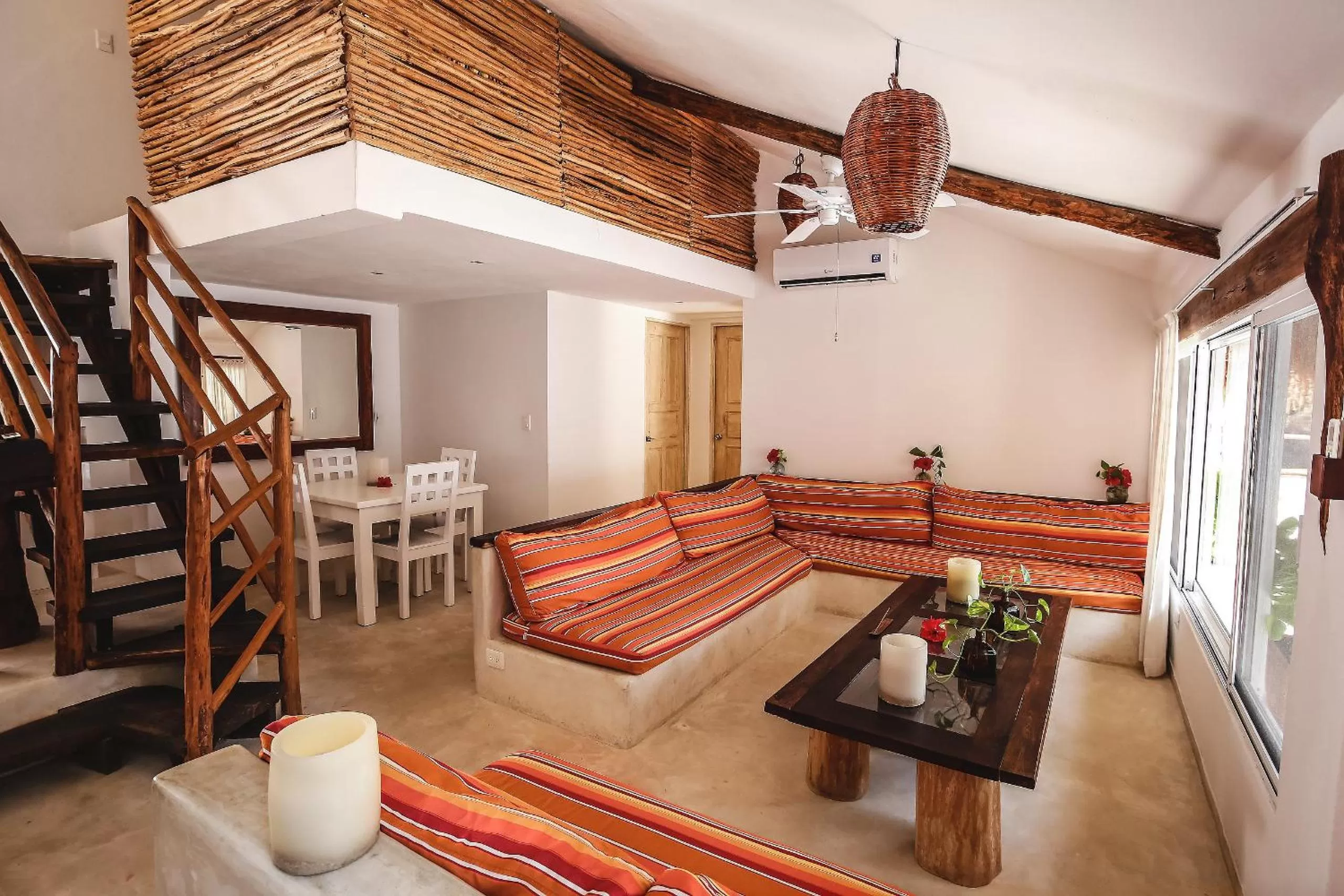 Living room in Cabanas Tulum- Beach Hotel & Spa