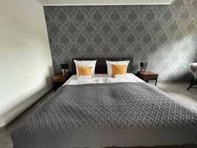 Bed in Hotel Rehkitz