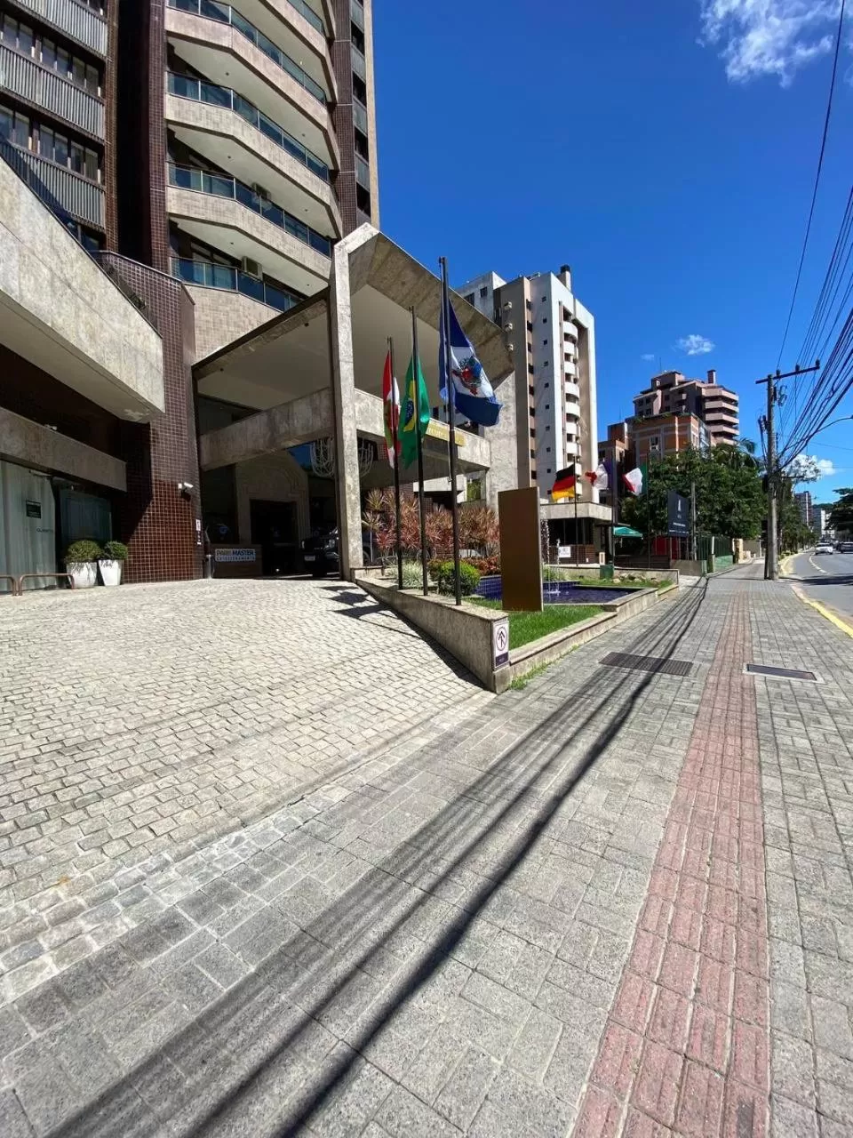 Property building in Apart-hotel, piscina, TV a cabo, academia