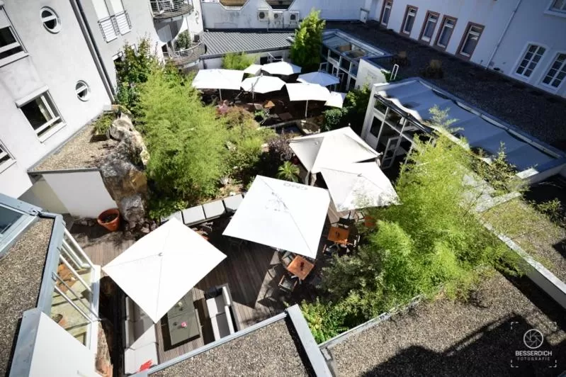 Patio, Bird's-eye View in Domaine Leidinger