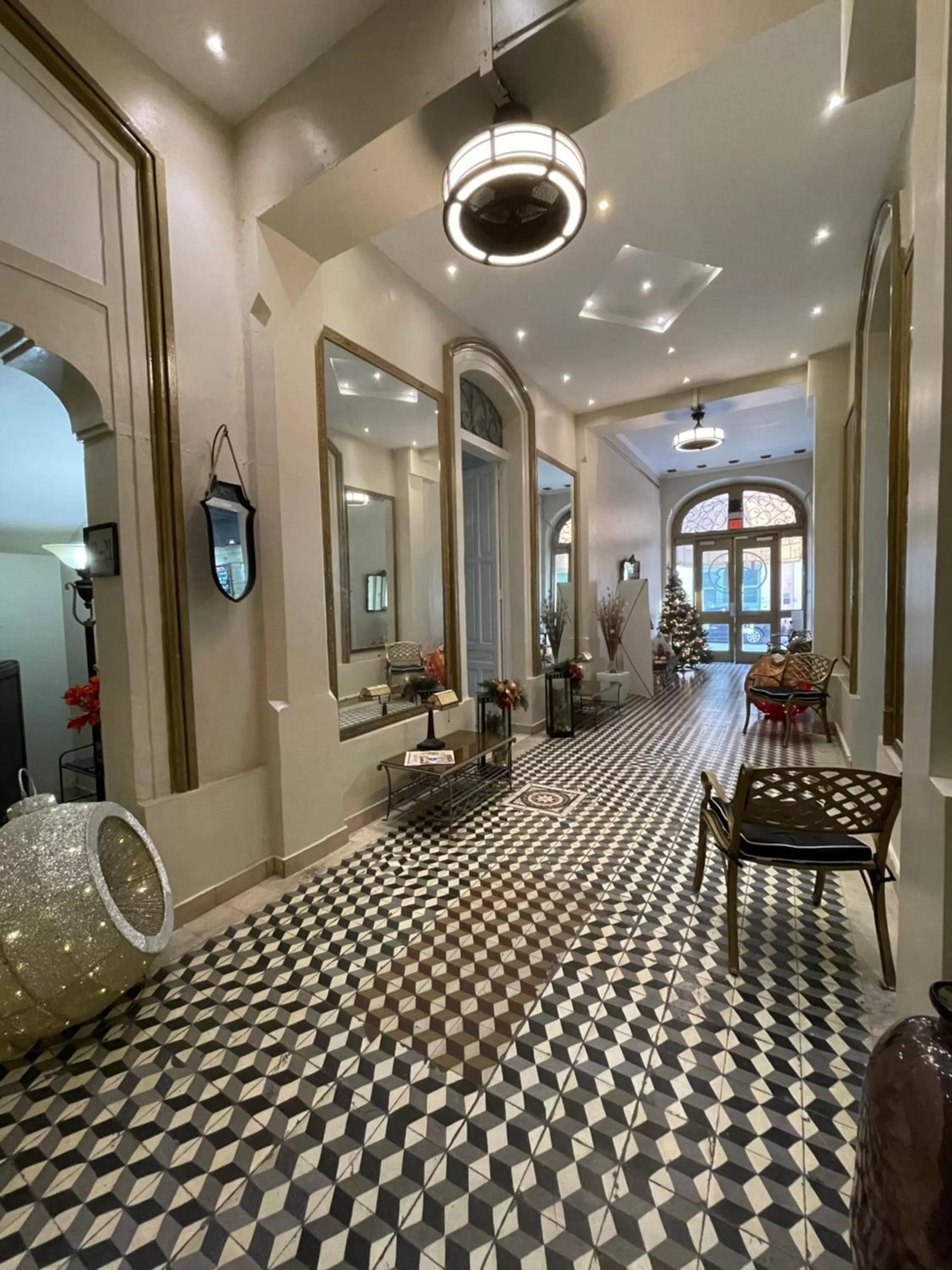 Lobby or reception in Boutique Hotel Belgica