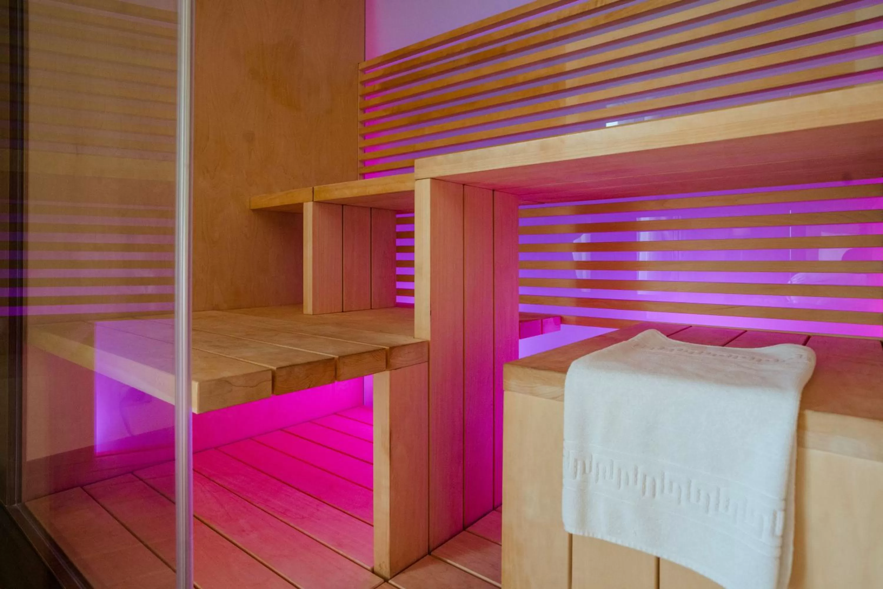 Sauna, Bed in Villa Maria Hotel & SPA