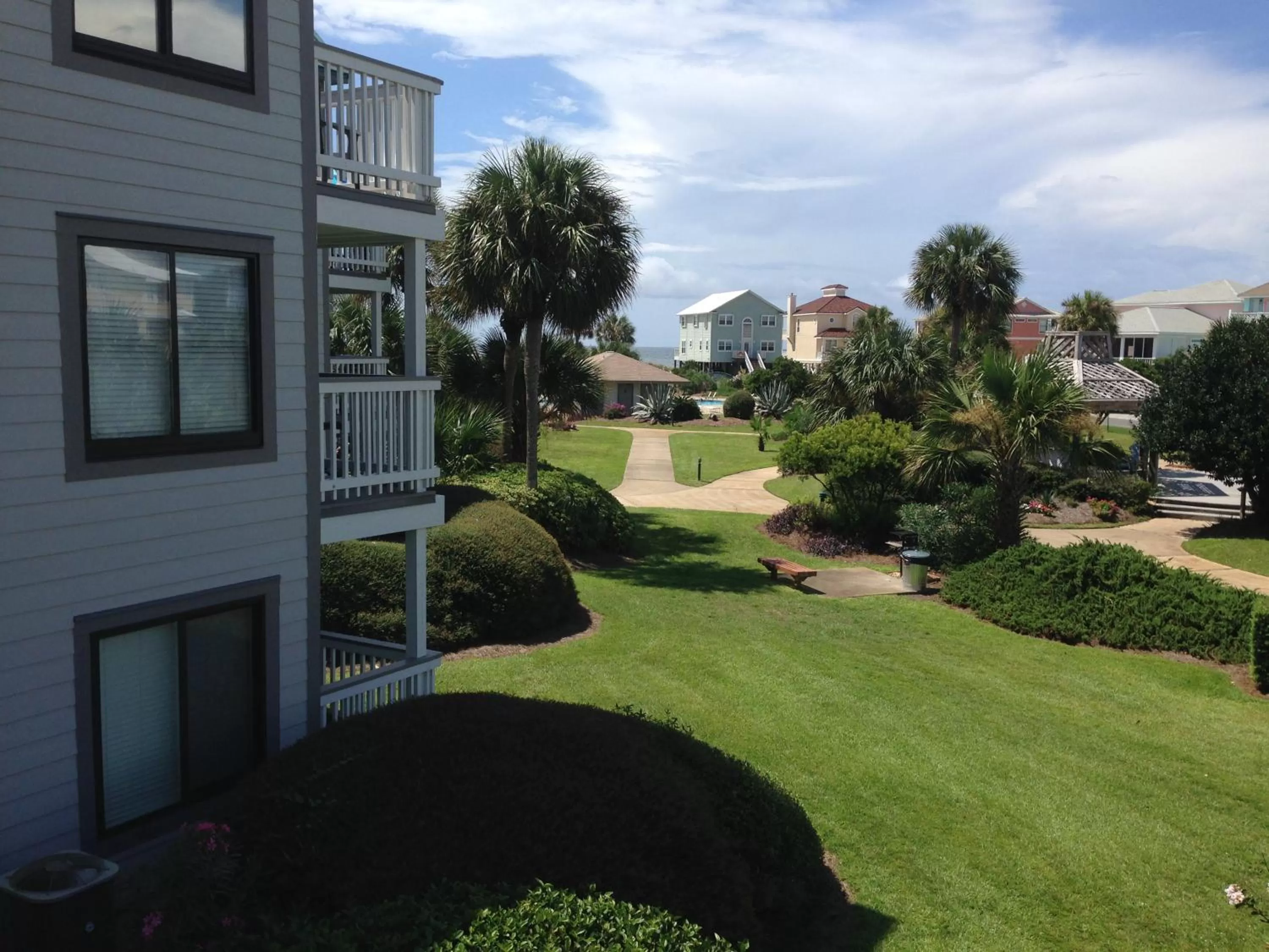 Garden view in Gulf Shores Plantation