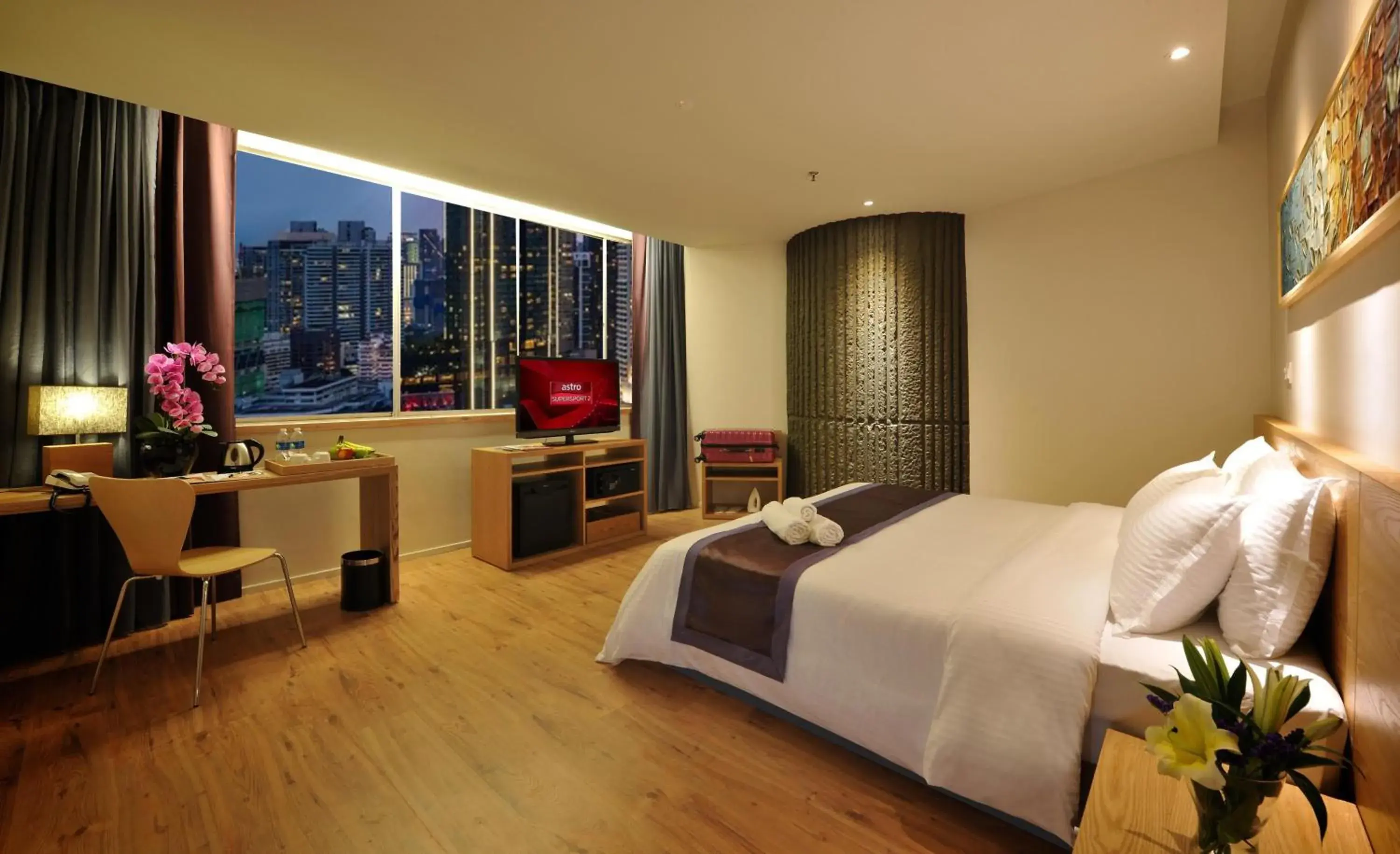 Deluxe Room with Twin Towers View in de King Hotel KLCC Deluxe Room with Twin Towers View in de King Hotel KLCC