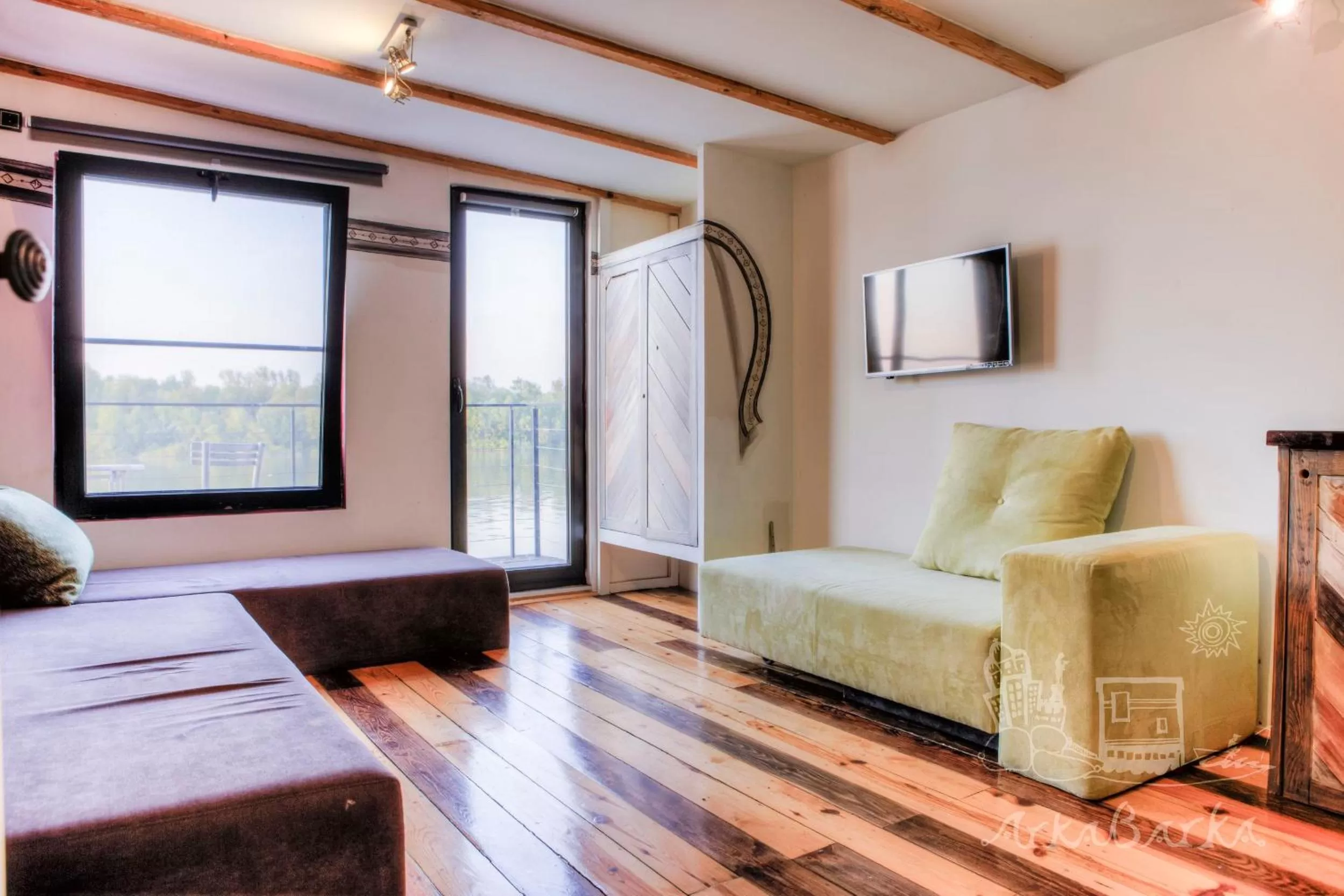 Spring, Seating Area in ArkaBarka 2- Floating Dream Rooms and Apartments