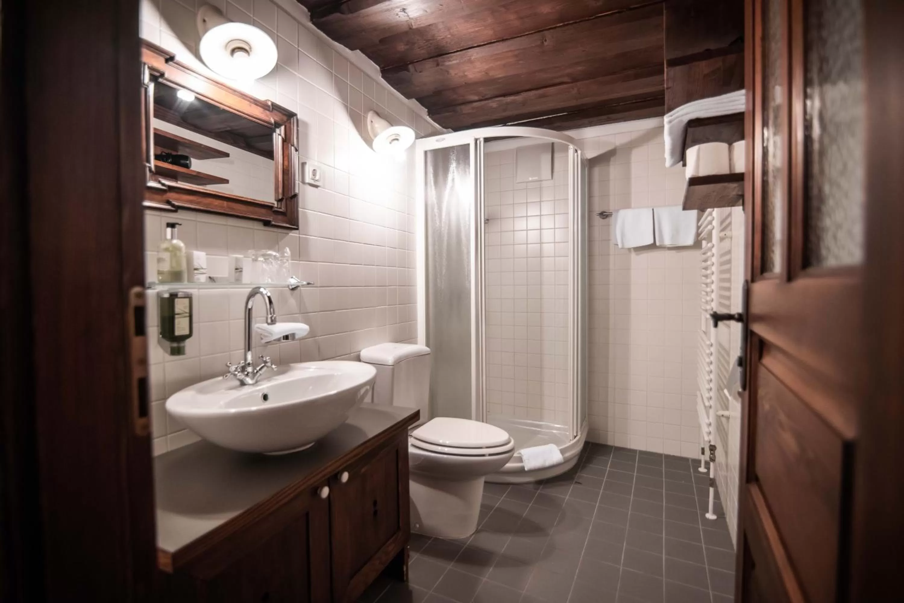 Shower in Hotel Dvor Jezersek Brnik