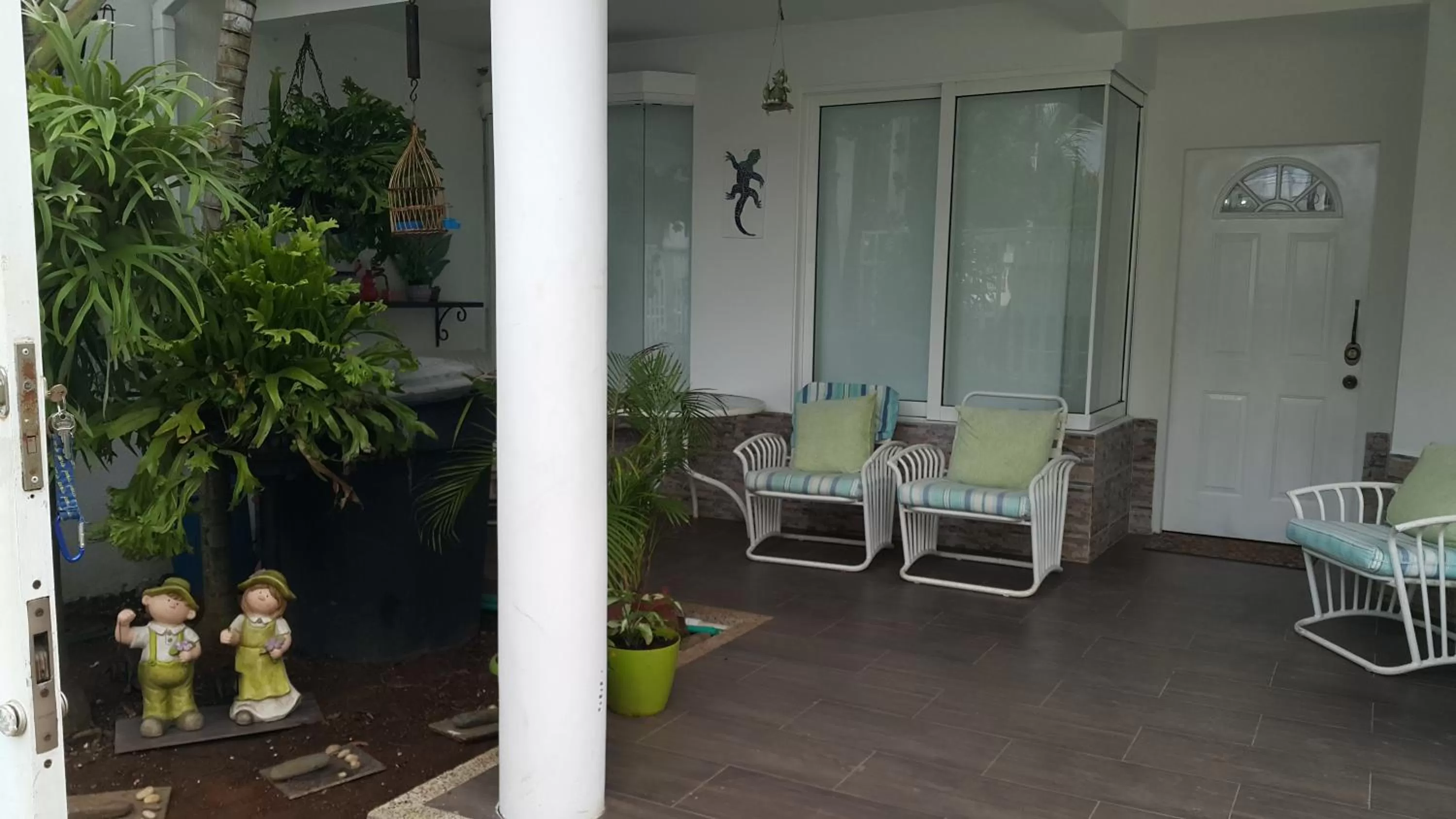 Lobby or reception, Patio/Outdoor Area in Hospedaje Solymar Sarie Bay