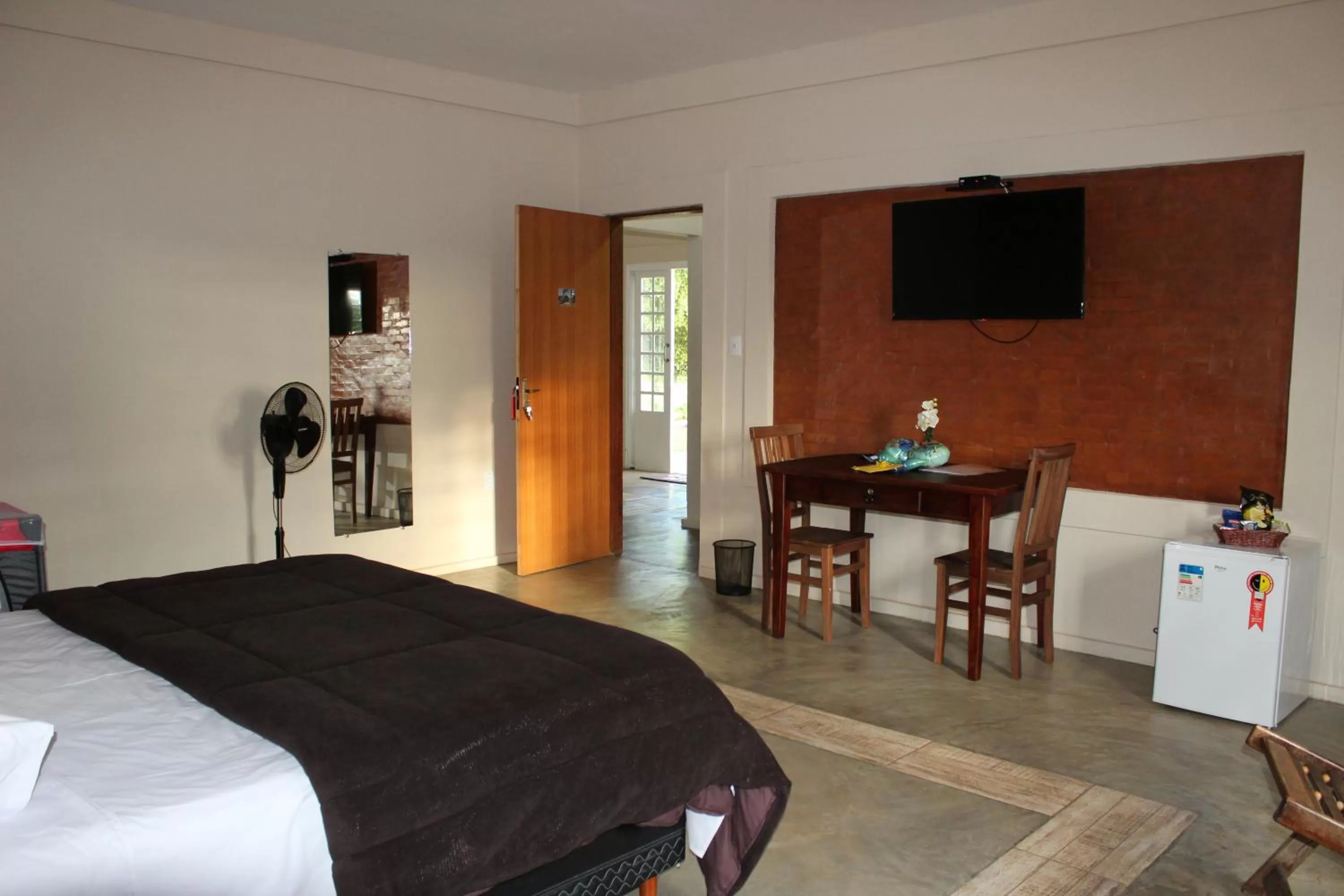 Bed in Pousada Morro dos Ventos