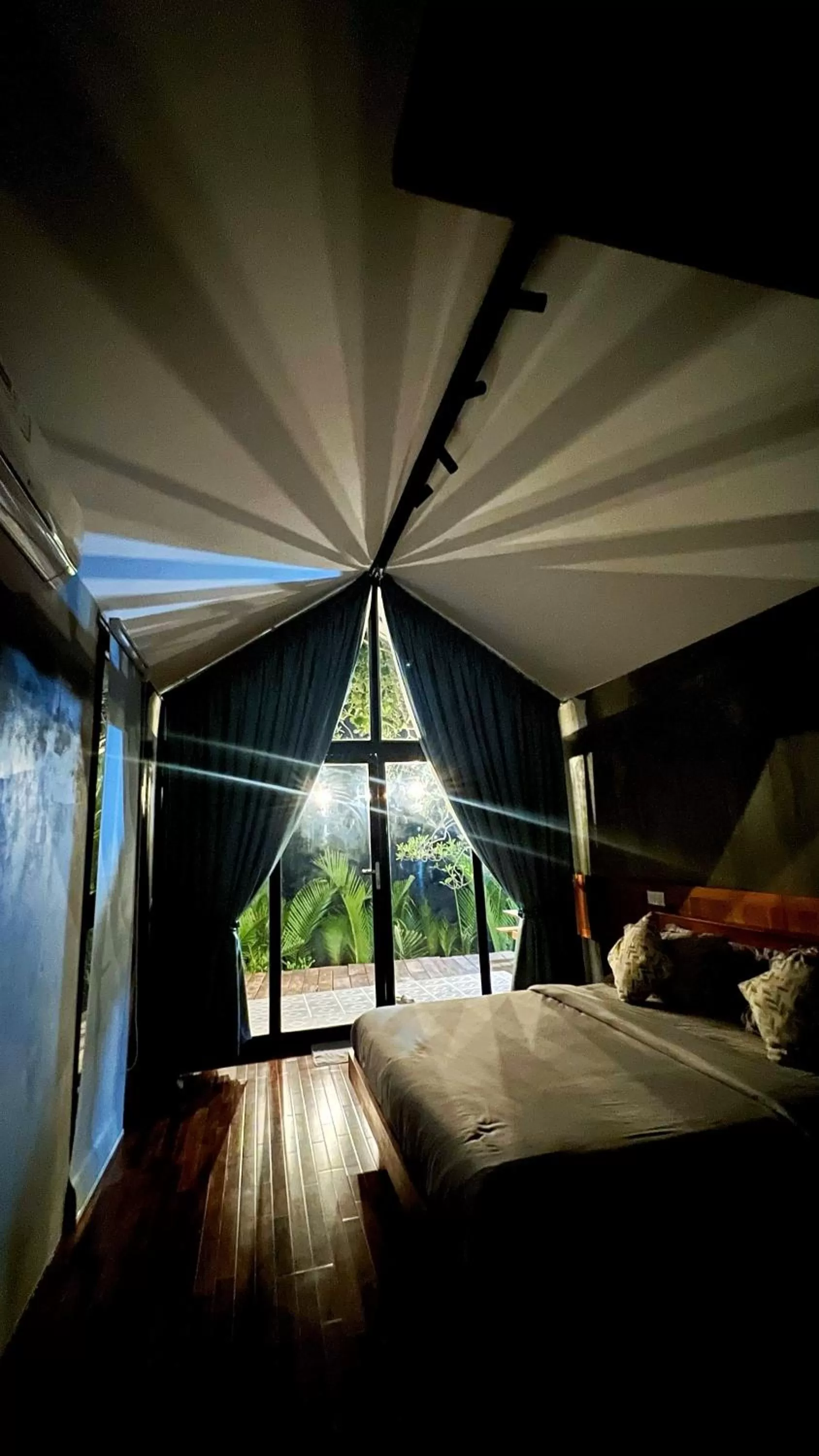 View (from property/room), Bed in Kampot Riverfront Boutique