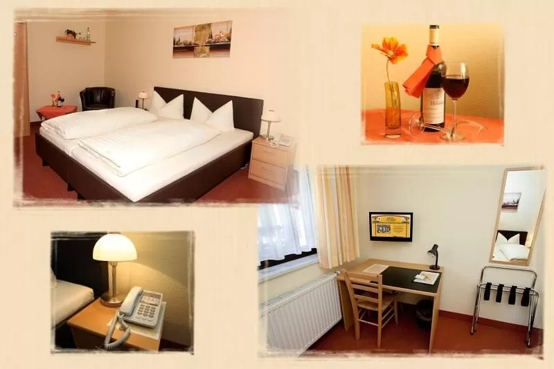 Photo of the whole room, Bed in Hotel-Pension zum Markt