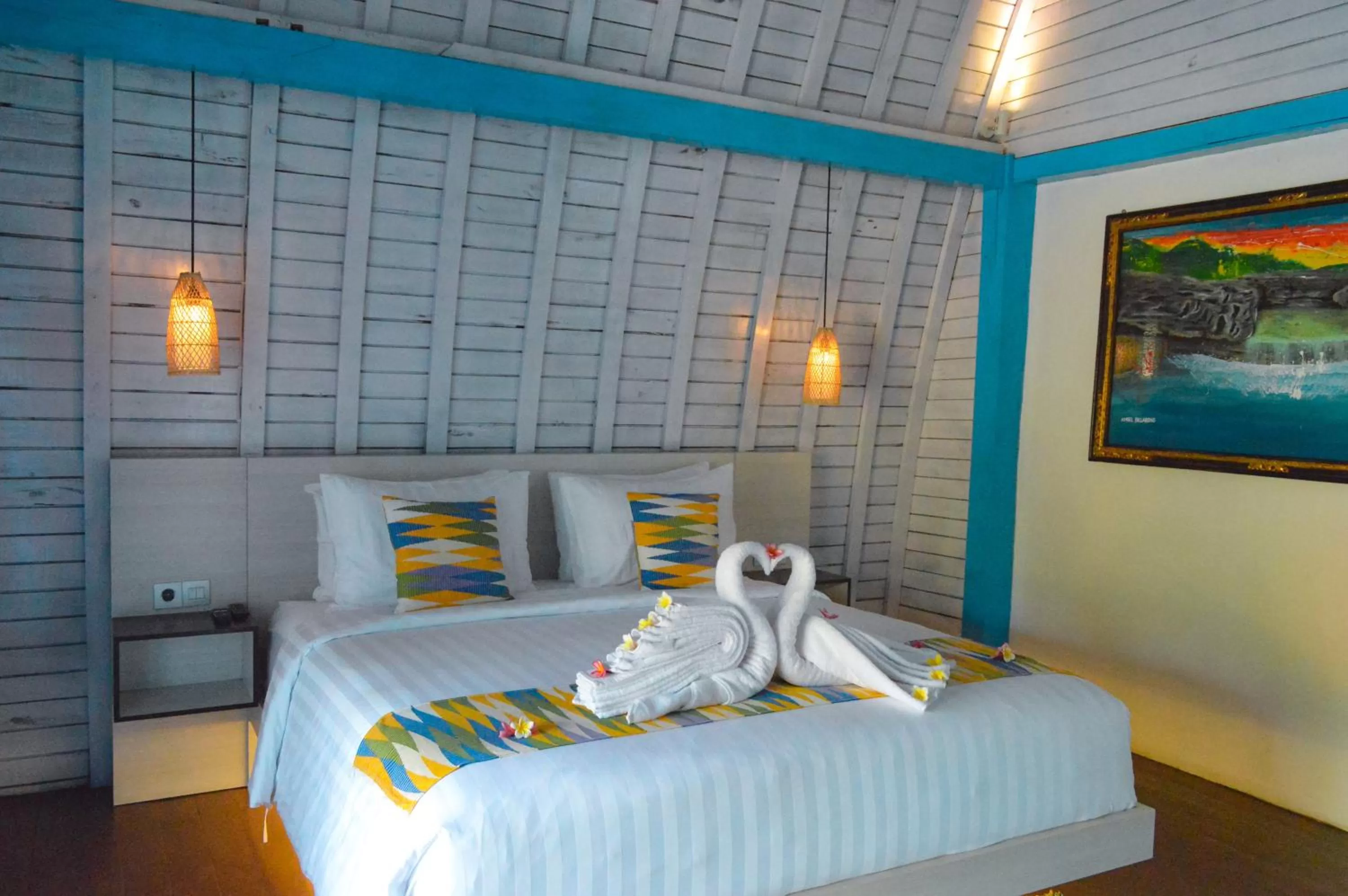 Bed in The MG Villa & SPA