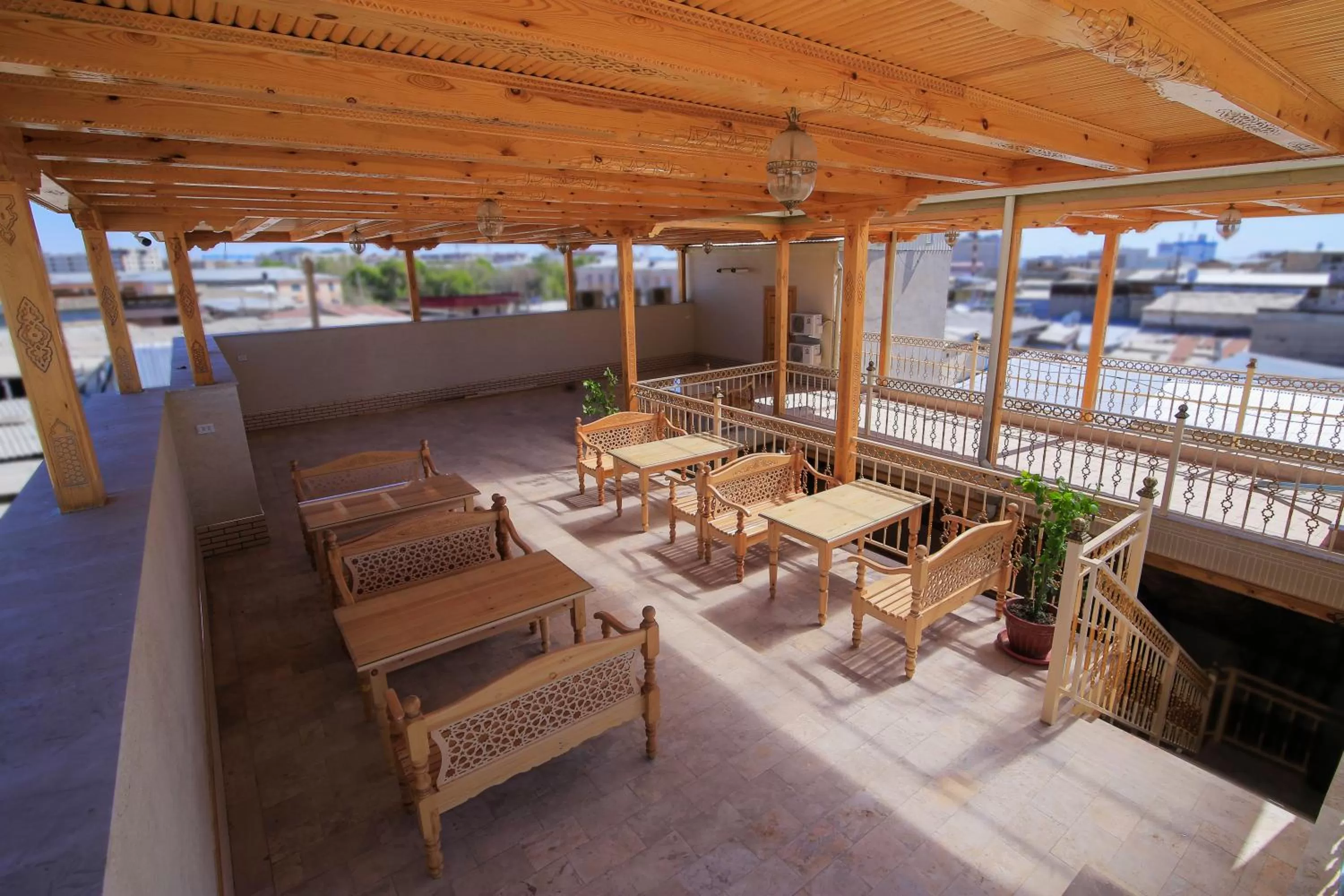 Balcony/Terrace, Restaurant/Places to Eat in Xadijam Hotel