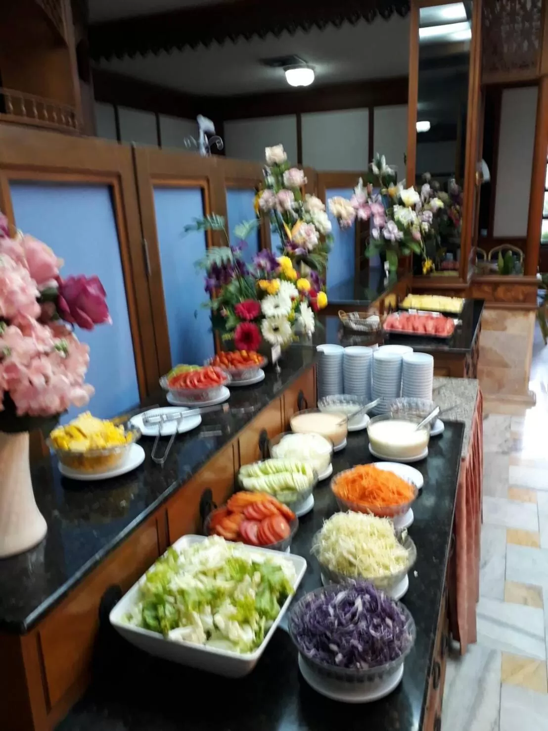 Buffet breakfast in Royal Twins Palace Hotel