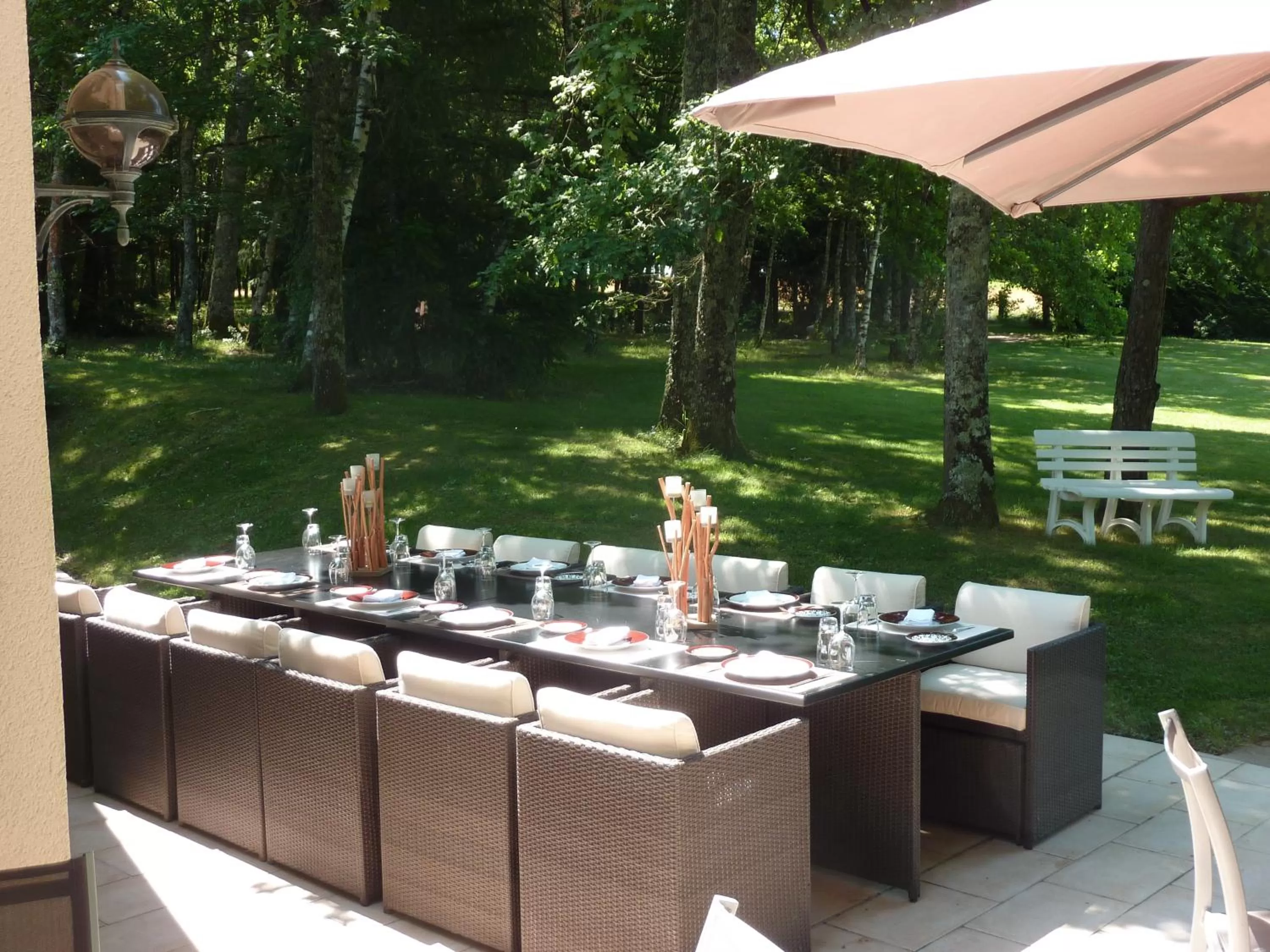 Patio in Les Chambres Lauryvan