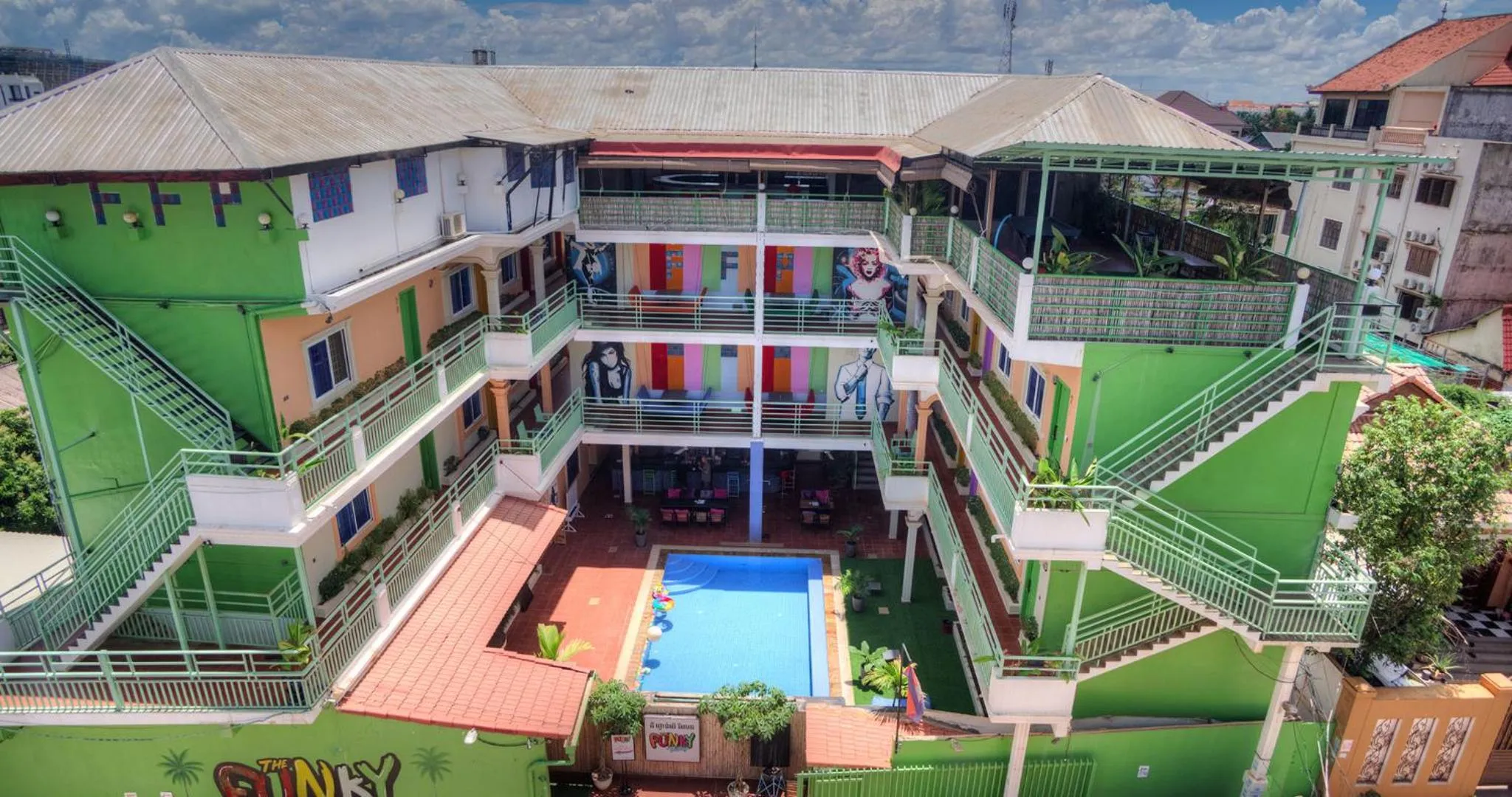 Property building in The Funky Village