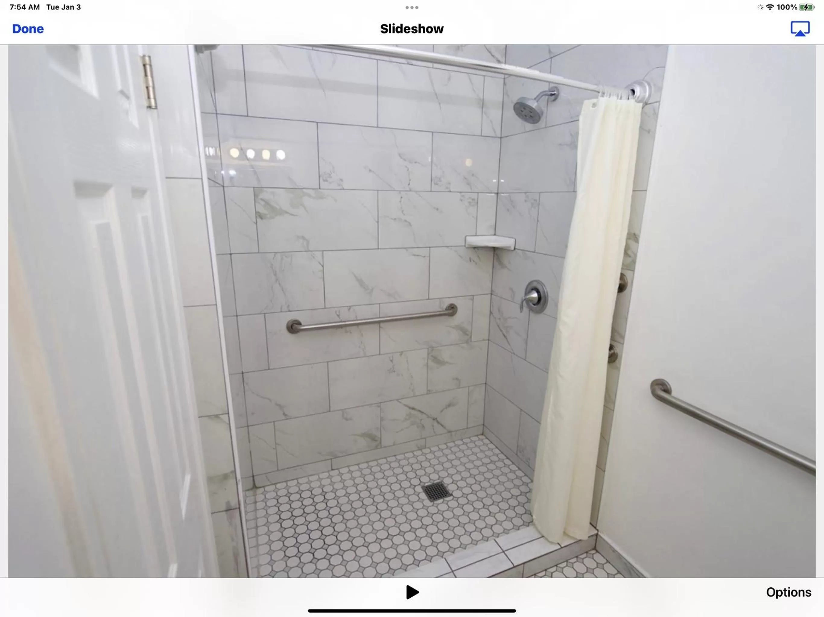 Shower in Ocean Lodge Santa Monica Beach Hotel