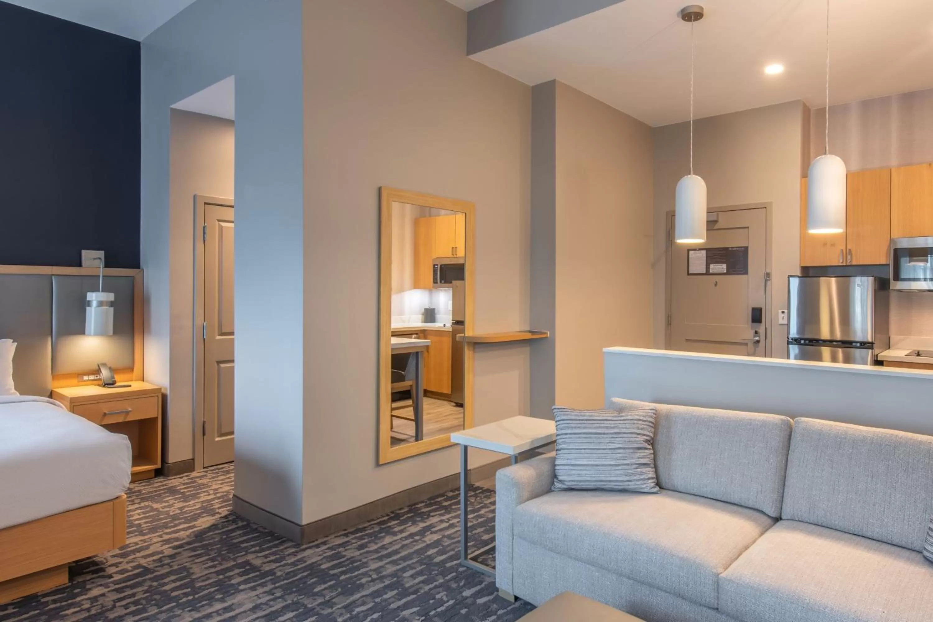 Bedroom, Bed in Residence Inn by Marriott Jekyll Island