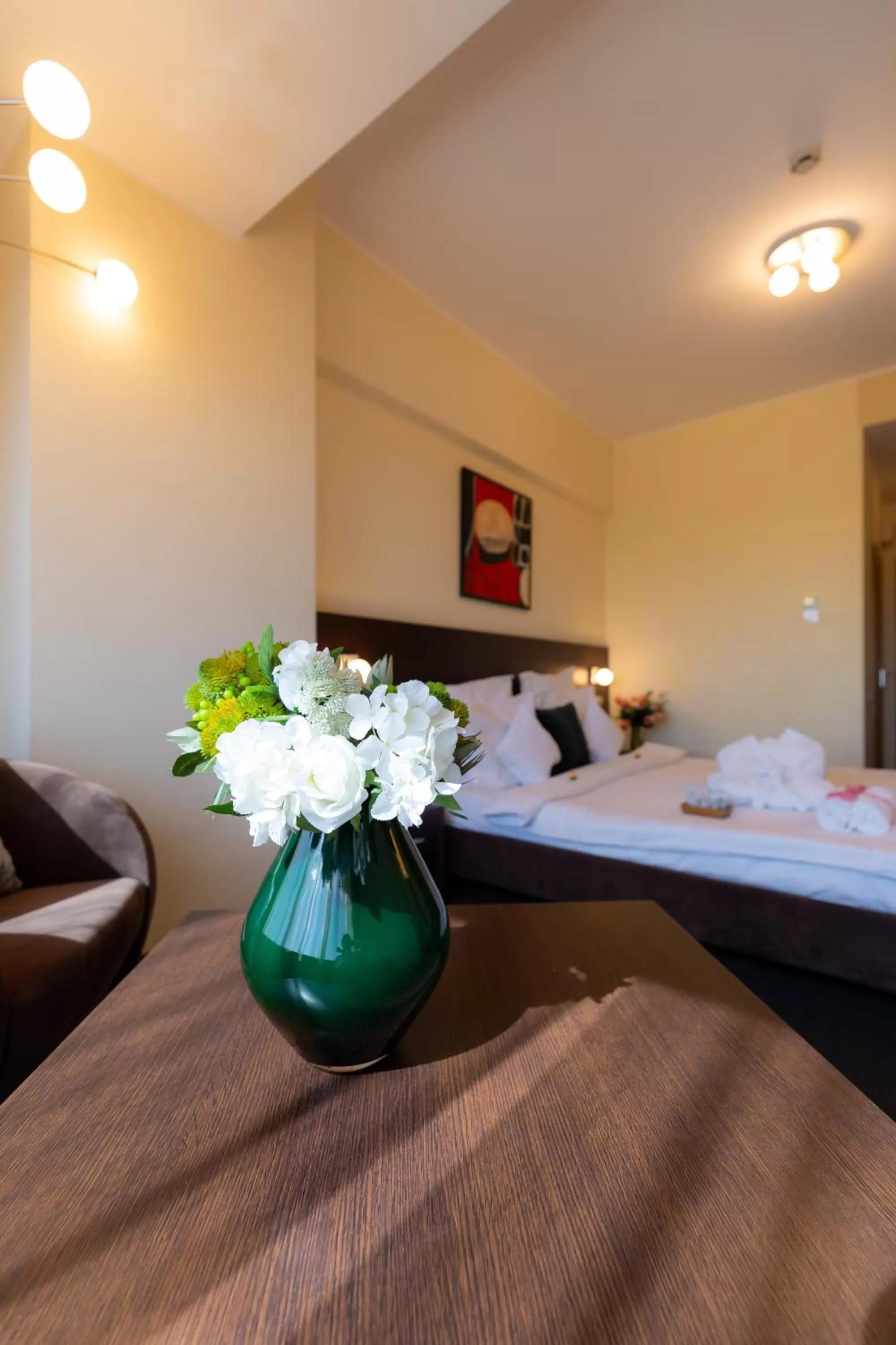 View (from property/room), Bed in Hotel Terra Balneo