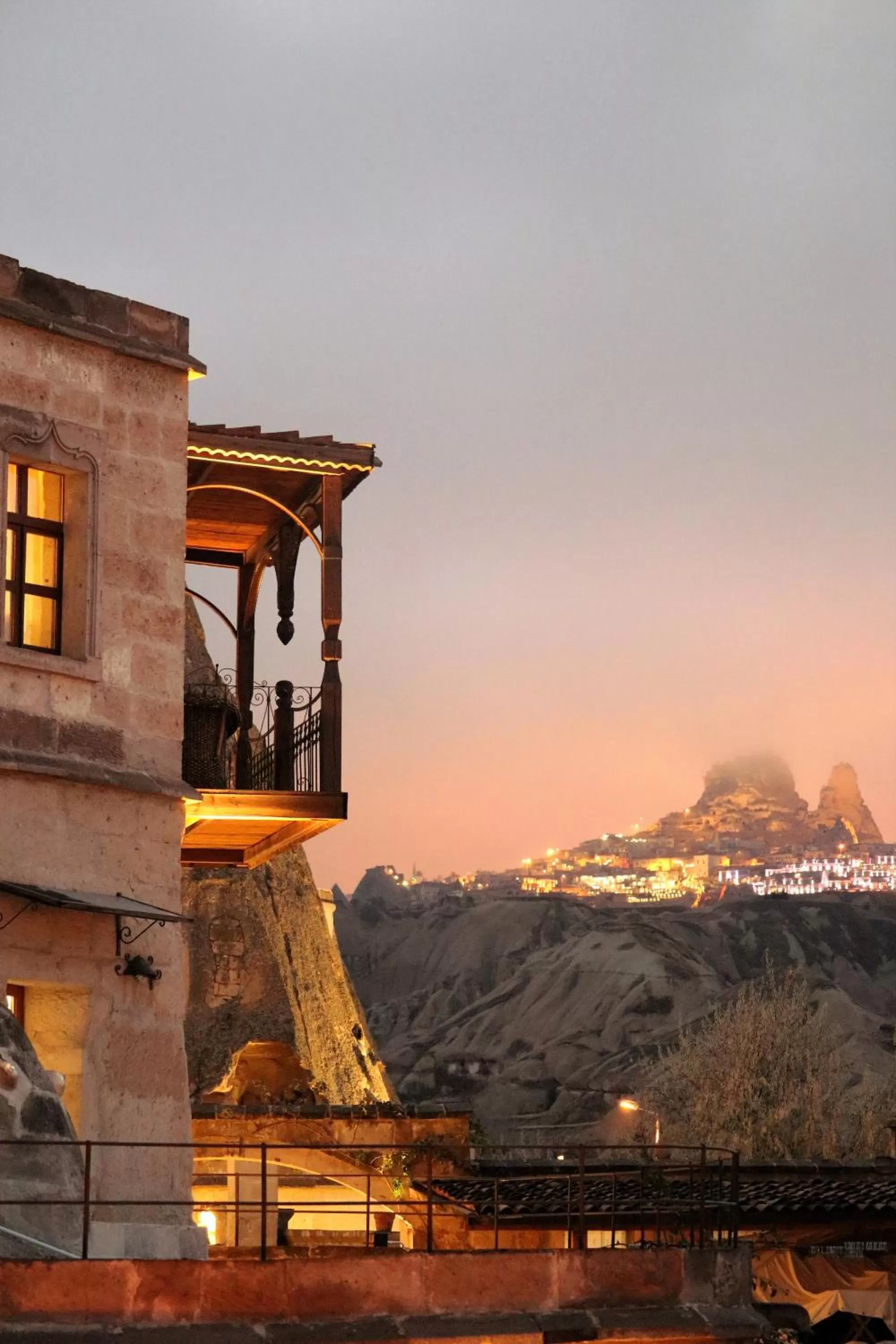 Sunset in Kelebek Cave Hotel