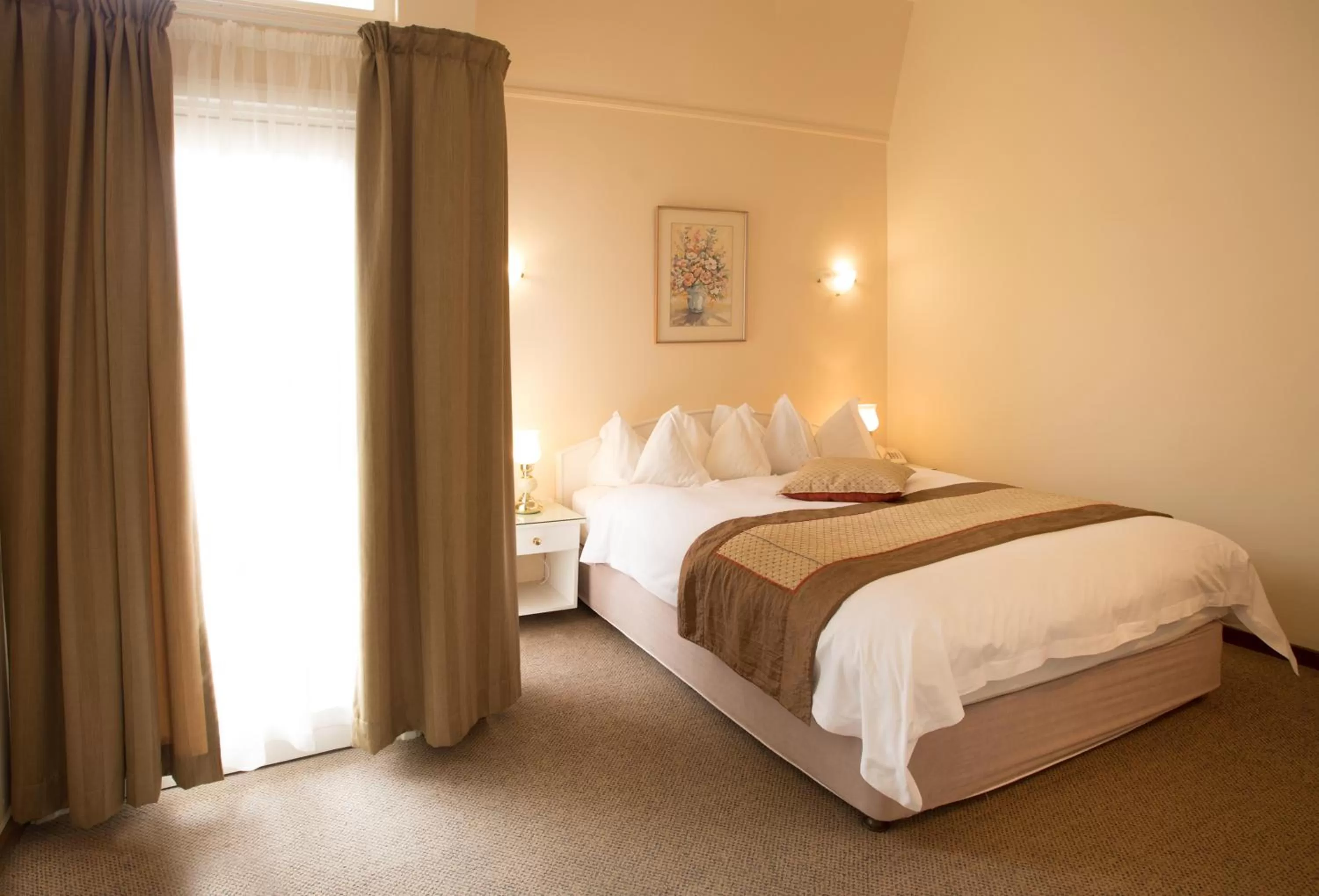 Bed in Hansa Hotel Swakopmund