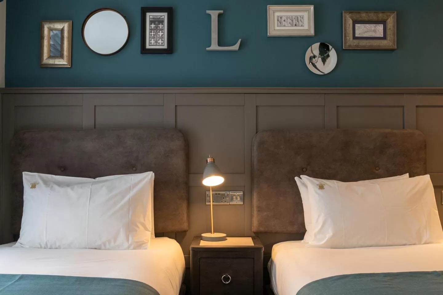 Bed in The Feathers Hotel