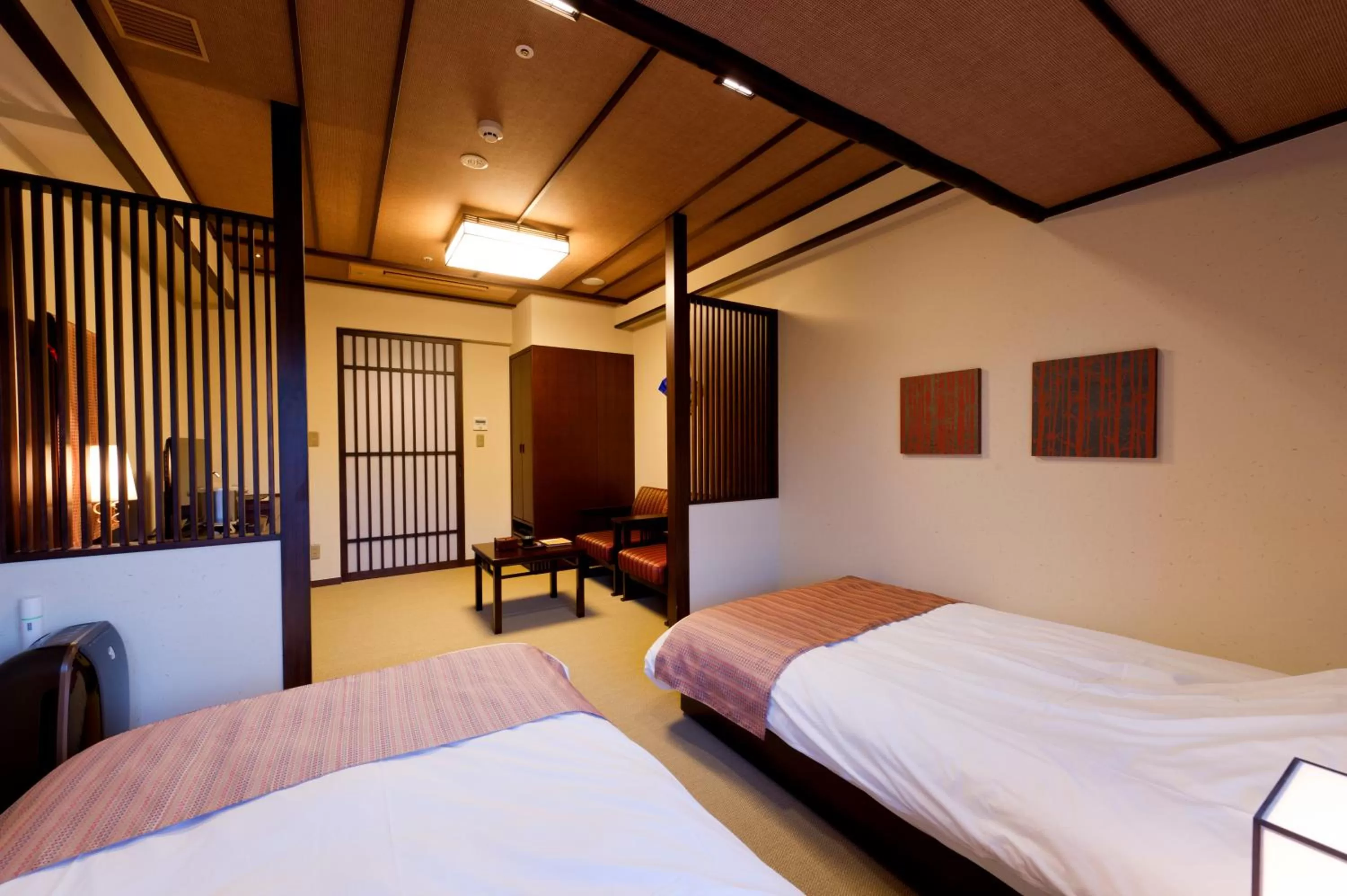 Photo of the whole room, Bed in Kadensho, Arashiyama Onsen, Kyoto - Kyoritsu Resort