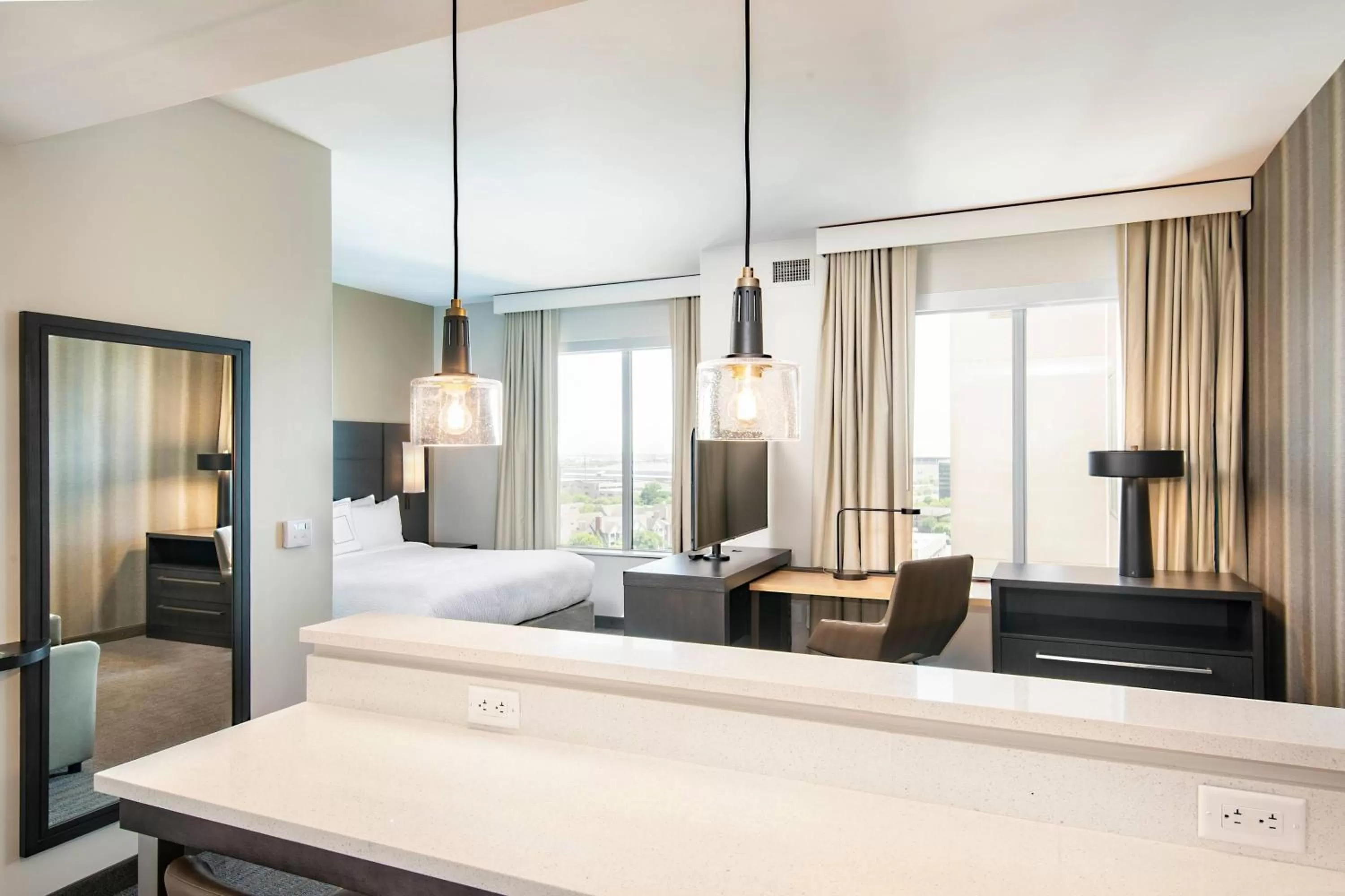 Photo of the whole room, Bed in Residence Inn by Marriott Houston Medical Center/NRG Park