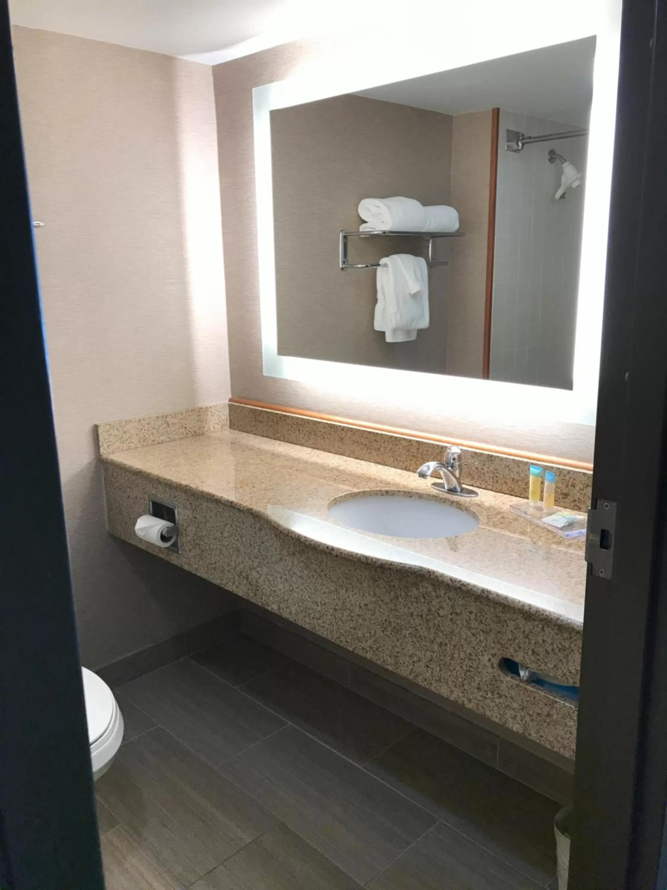 Bathroom in Wingate by Wyndham, Universal Studios - Free Theme Park Shuttle