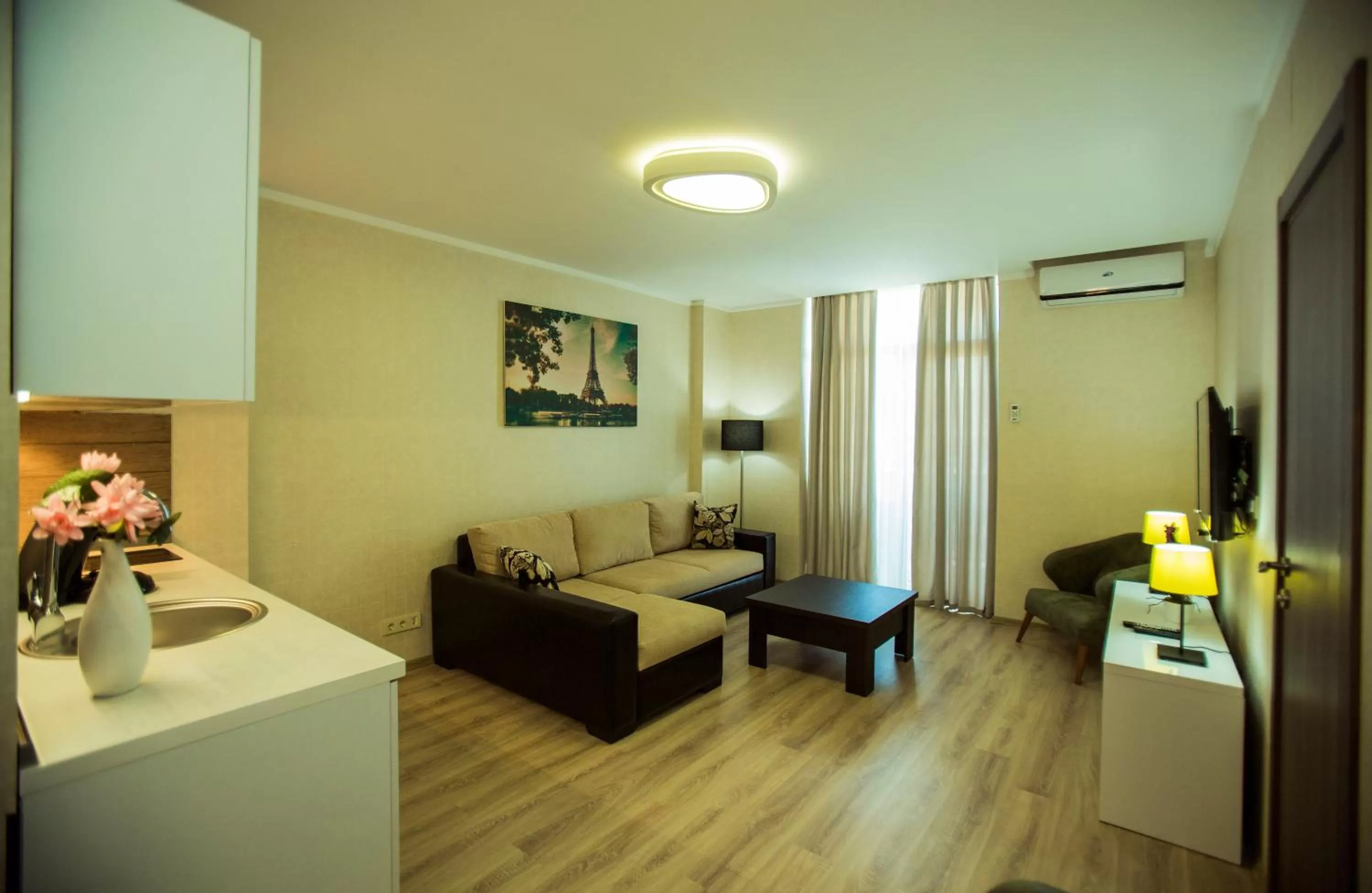 TV and multimedia, Seating Area in Aparthotel Holiday Lux Batumi