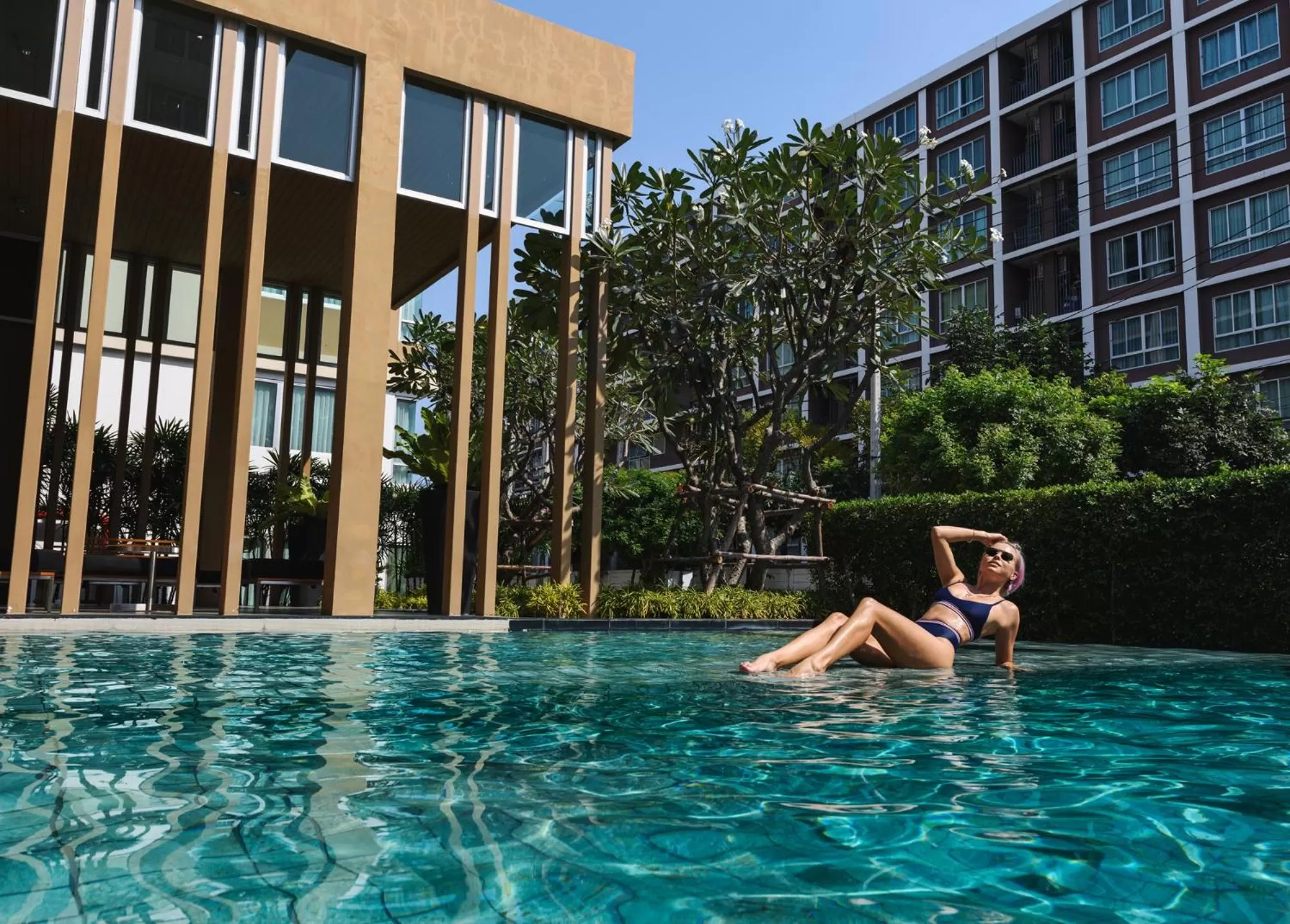 Swimming pool in First Choice Suites SHA Plus Extra