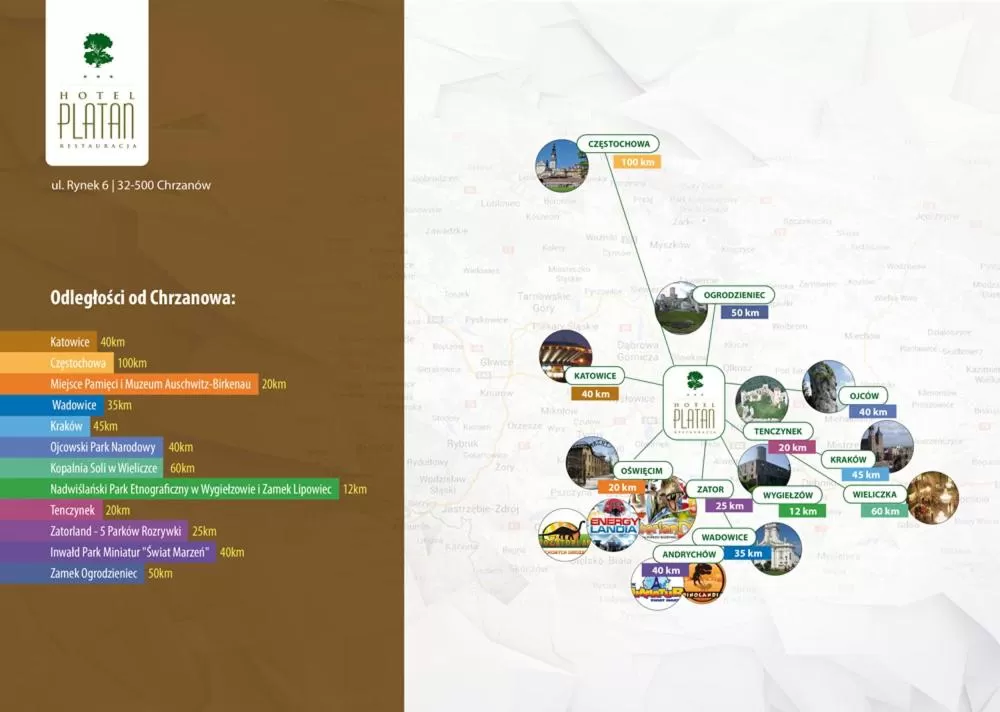 Text overlay in Hotel-Restauracja Platan