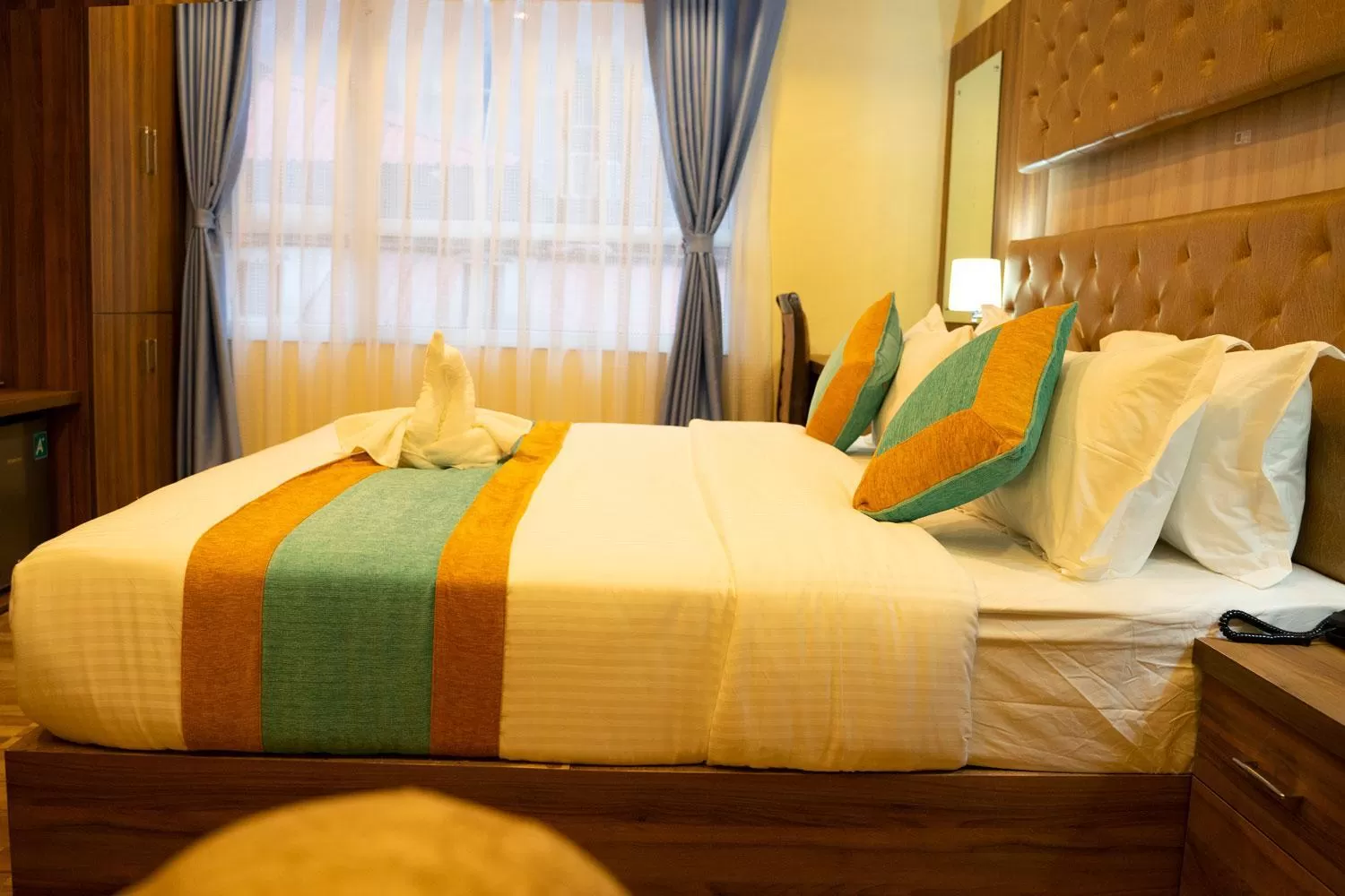 Bed in Grand Yak Boutique Hotel