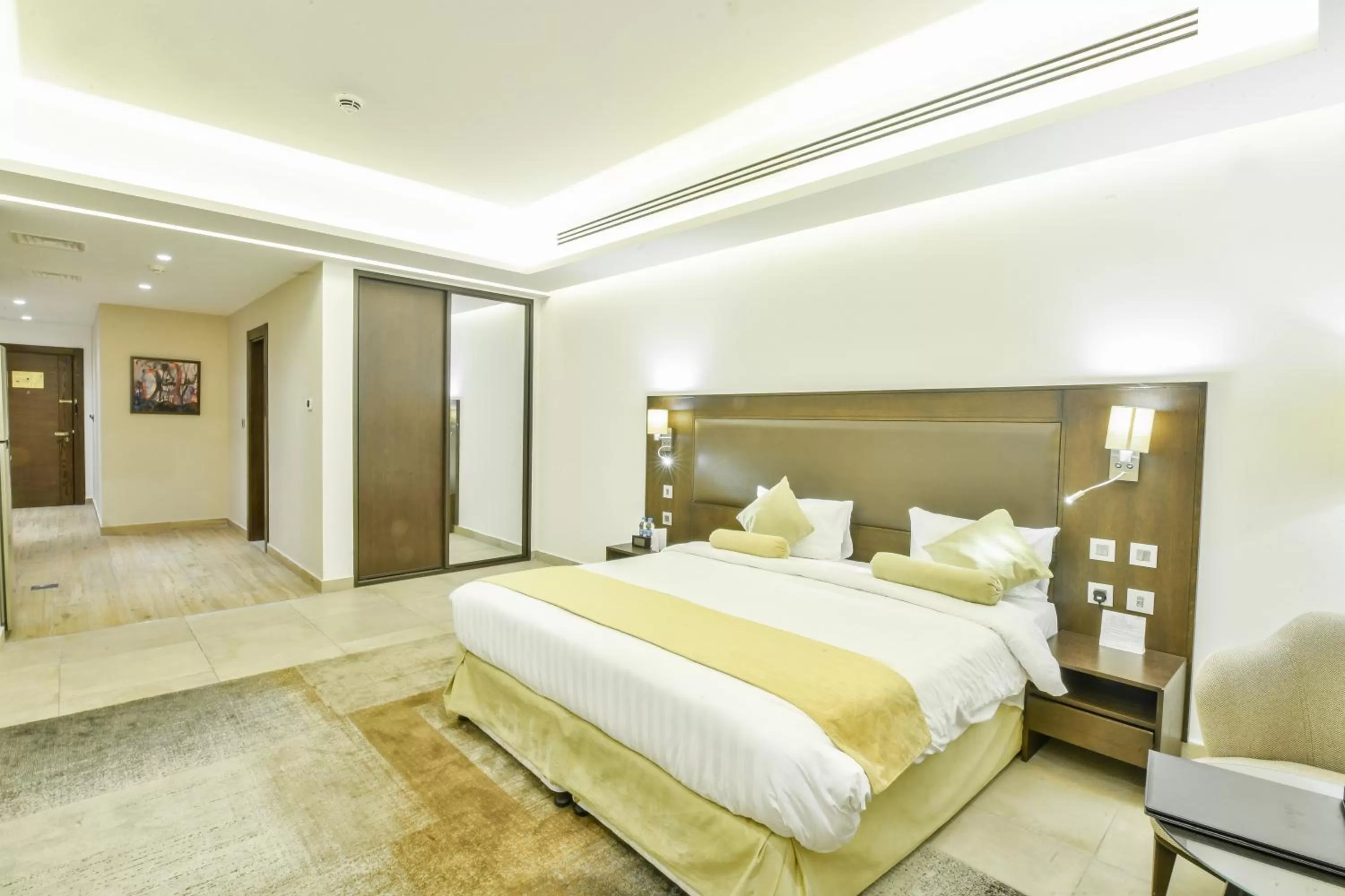 Bed in Downtown Hotel Apartments