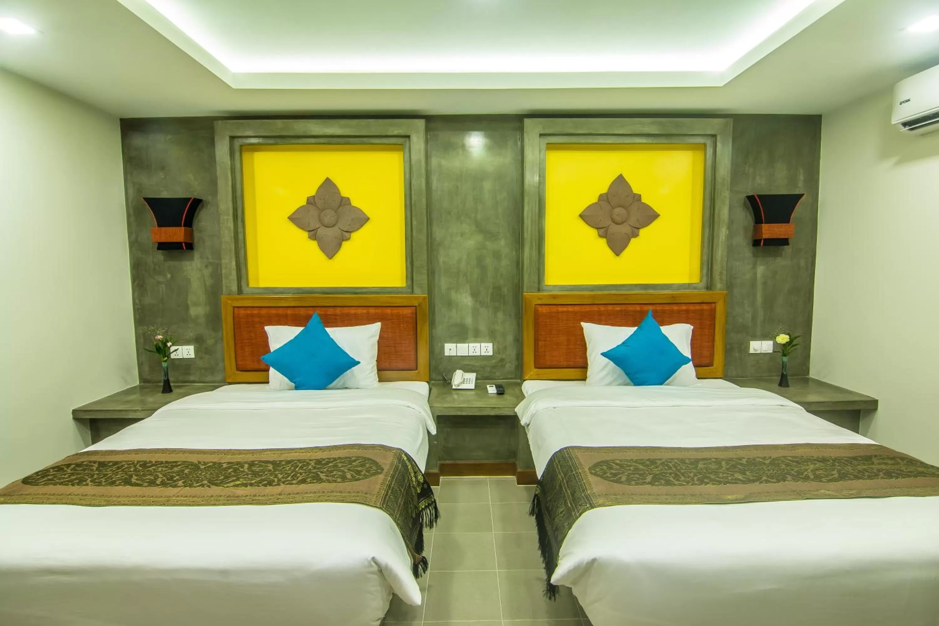 Shower, Bed in Chhay Long Angkor Boutique Hotel Siem Reap