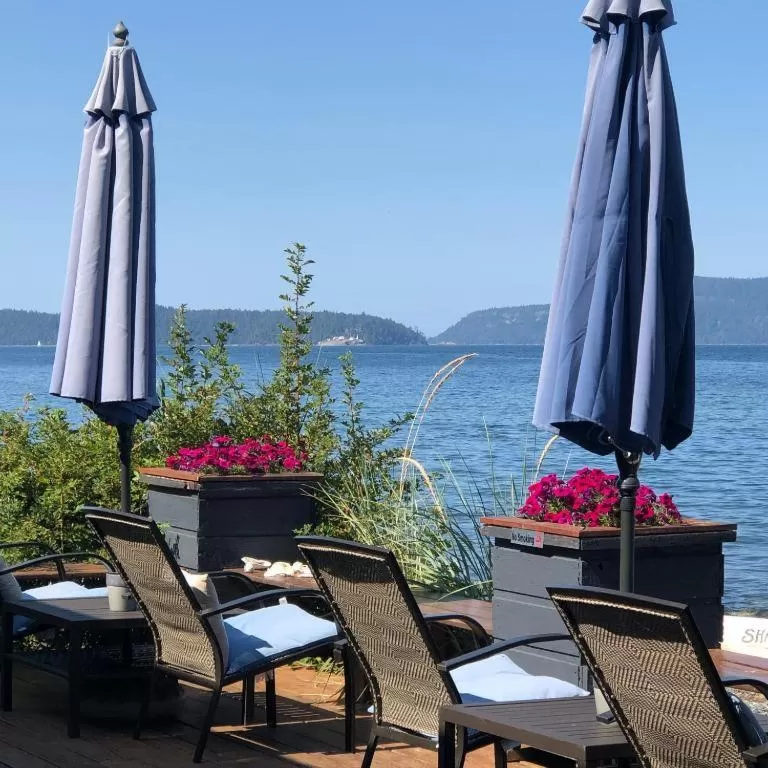 Patio in Qualicum Breeze Beach Resort