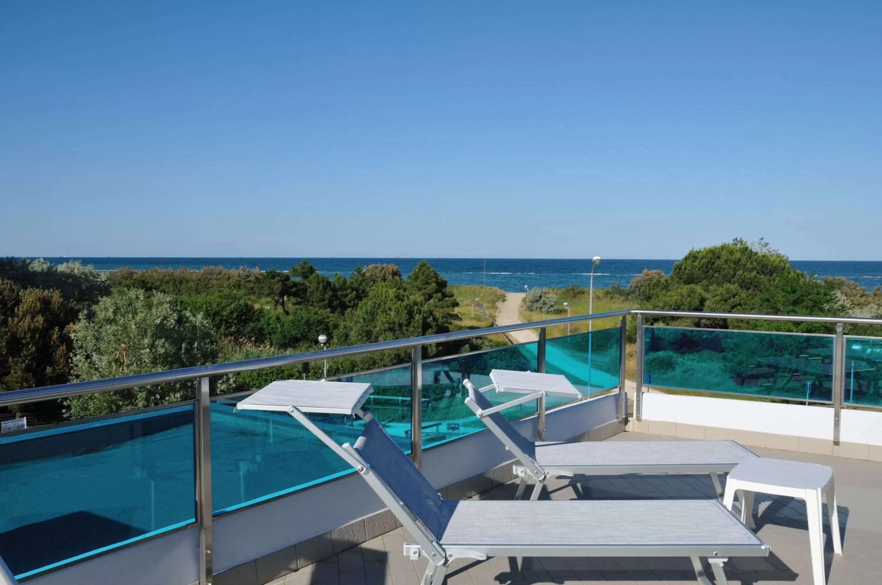 Balcony/Terrace in Hotel-Residence- Le Dune Breakfast & private beach included