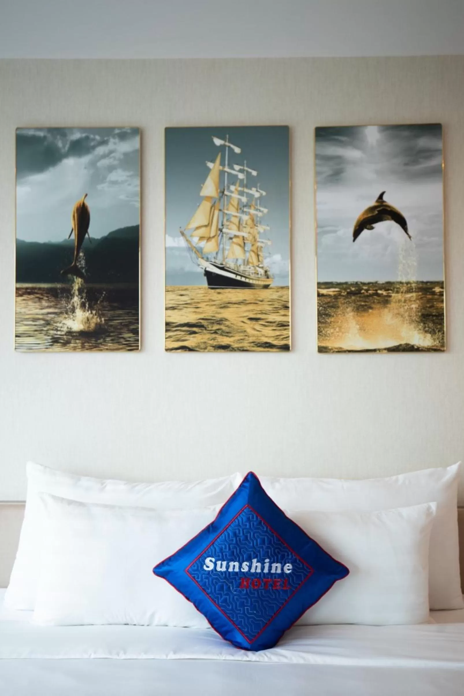 Decorative detail, Bed in Sunshine Hotel Móng Cái