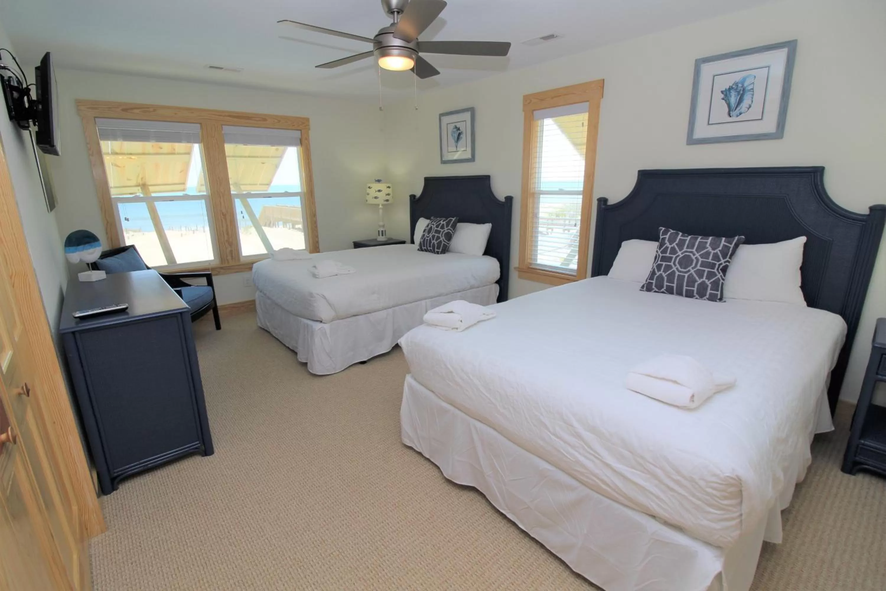 Bedroom, Bed in Whalebone Ocean Cottages by KEES Vacations