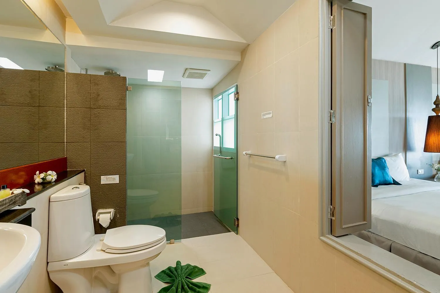 Bathroom, Bed in Nakara Long Beach Resort - SHA Extra Plus