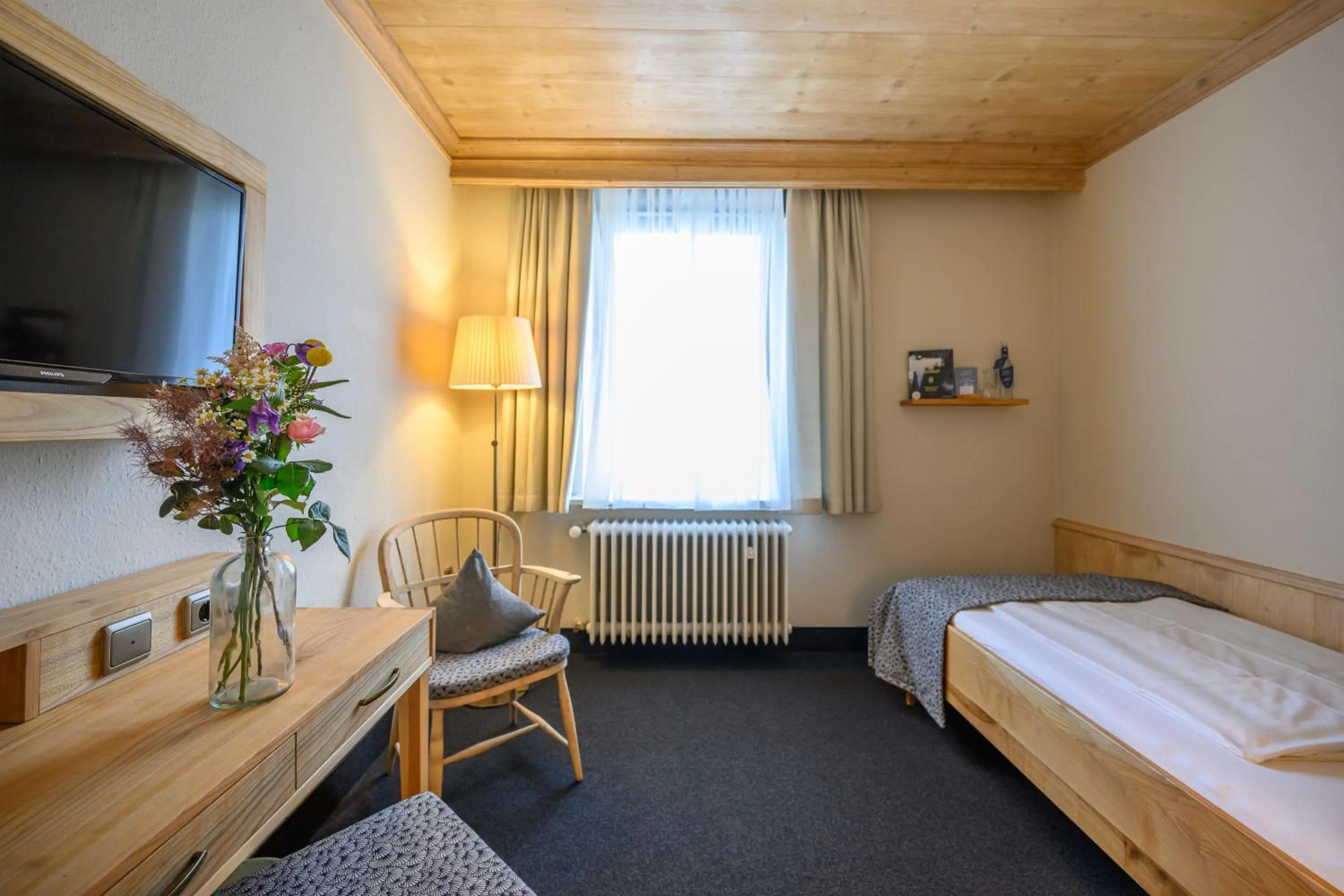 Bed in Biohotel Garmischer Hof