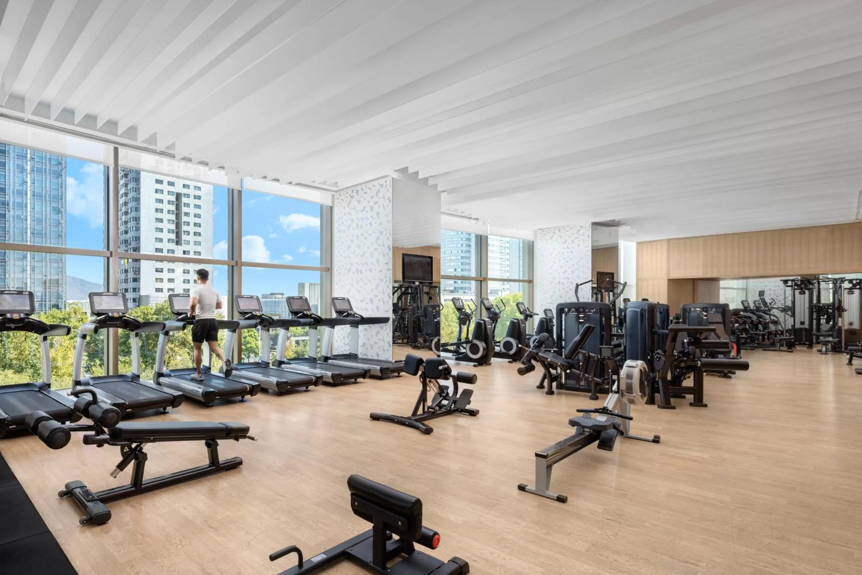 Fitness centre/facilities in Shangri-La Nanjing