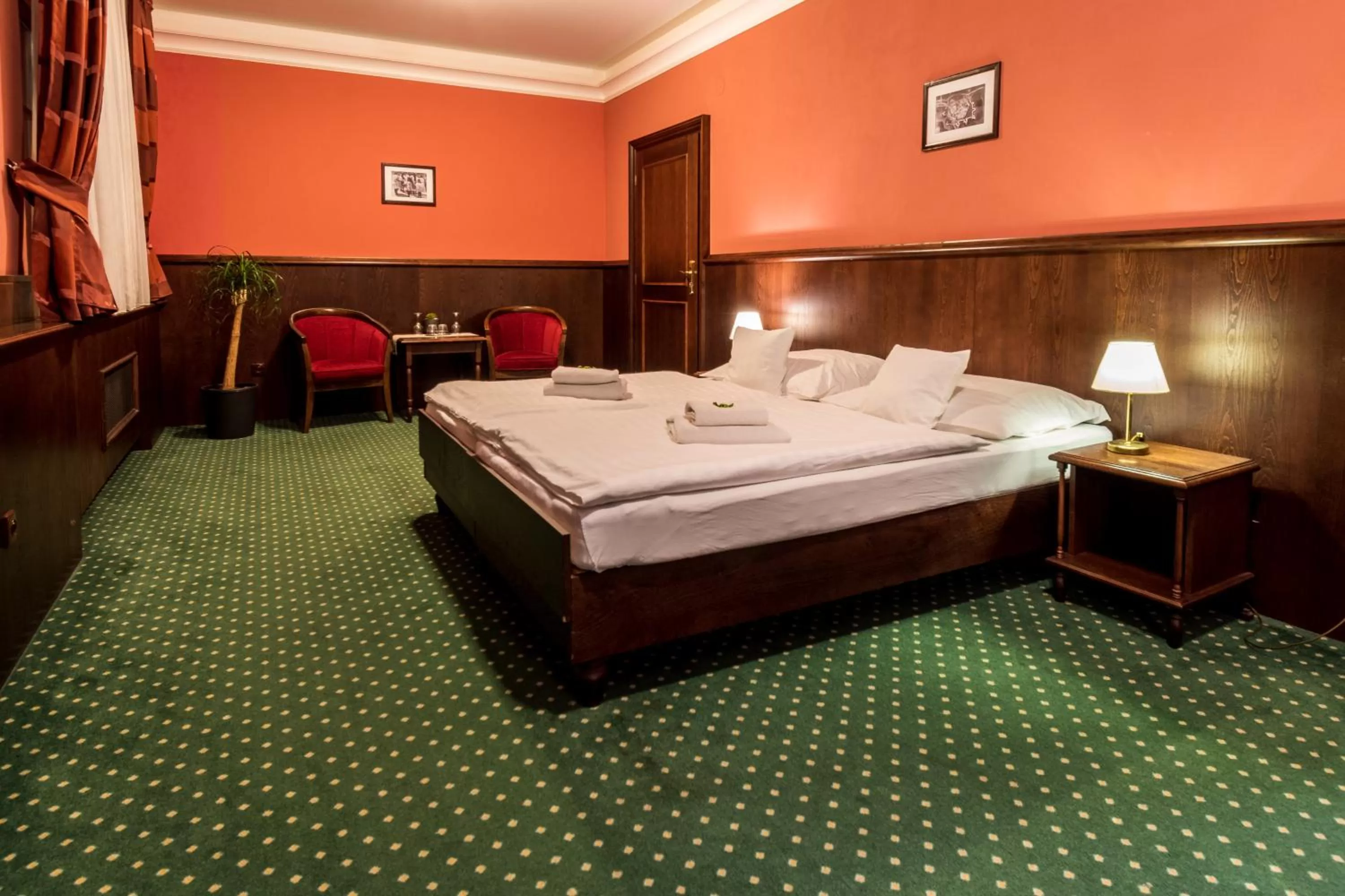 Bed in Hotel U Hejtmana Šarovce