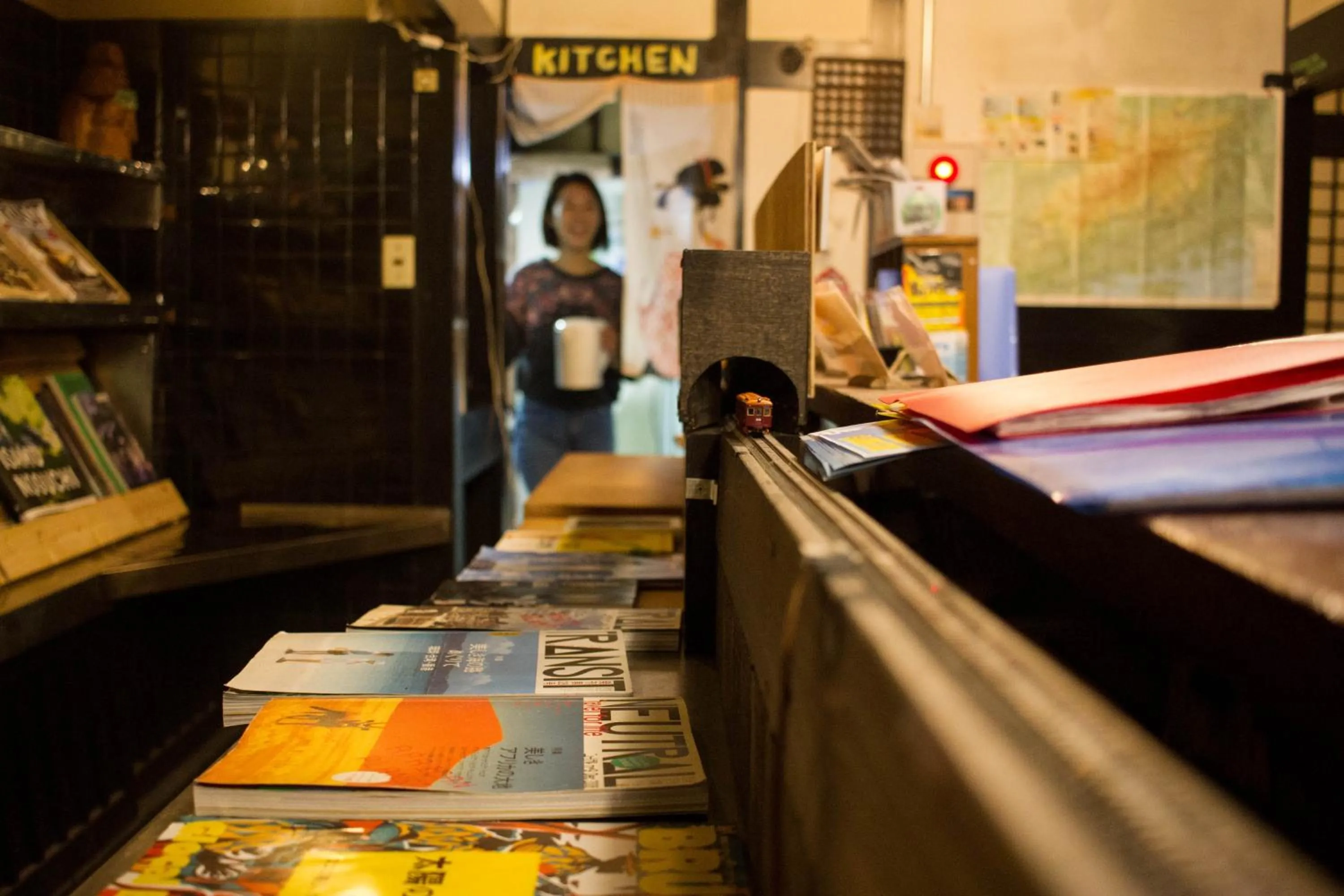 Communal lounge/ TV room in Hostel Nakamura Kobe