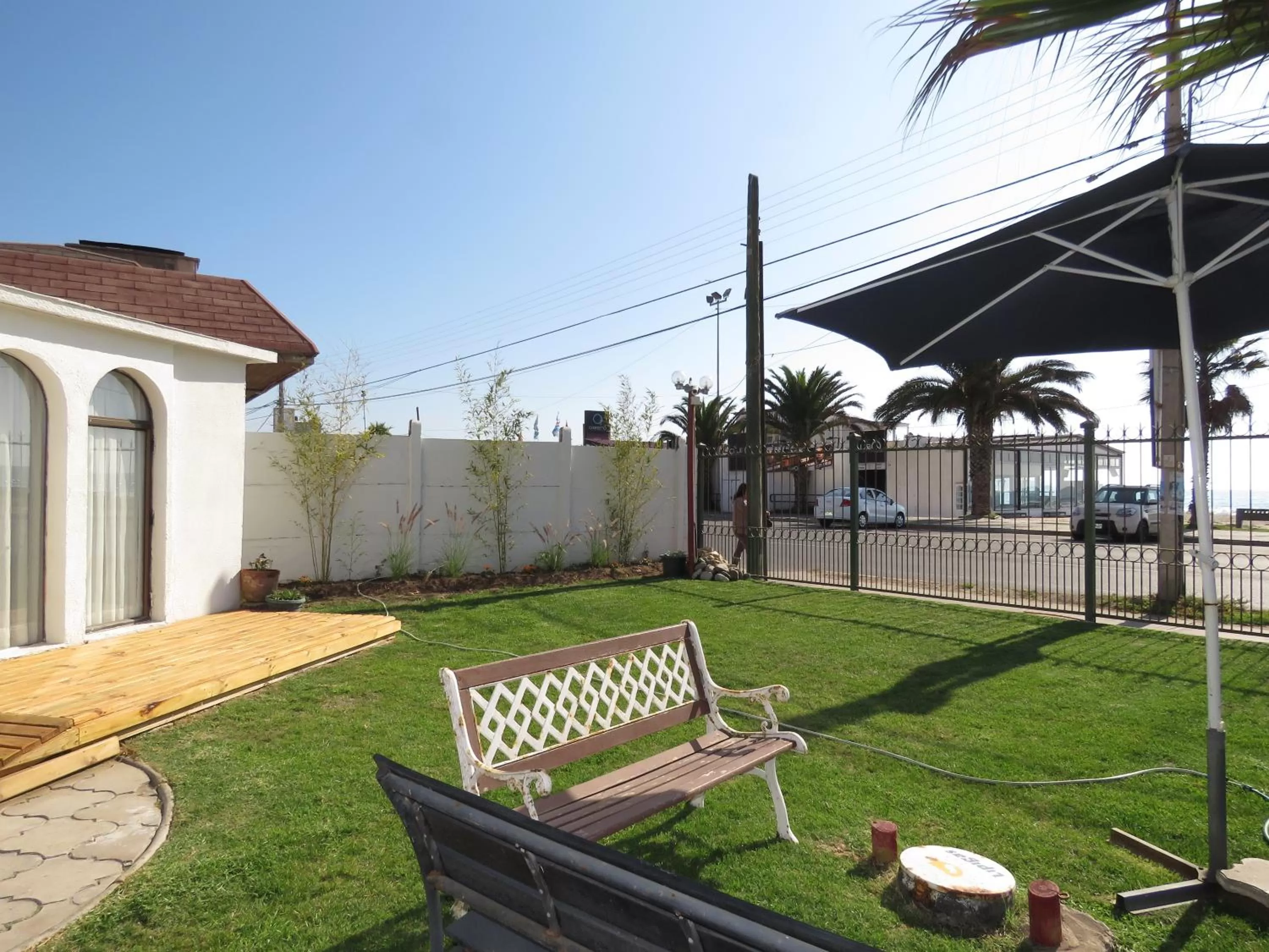 Patio, Property Building in Hotel La Fuente