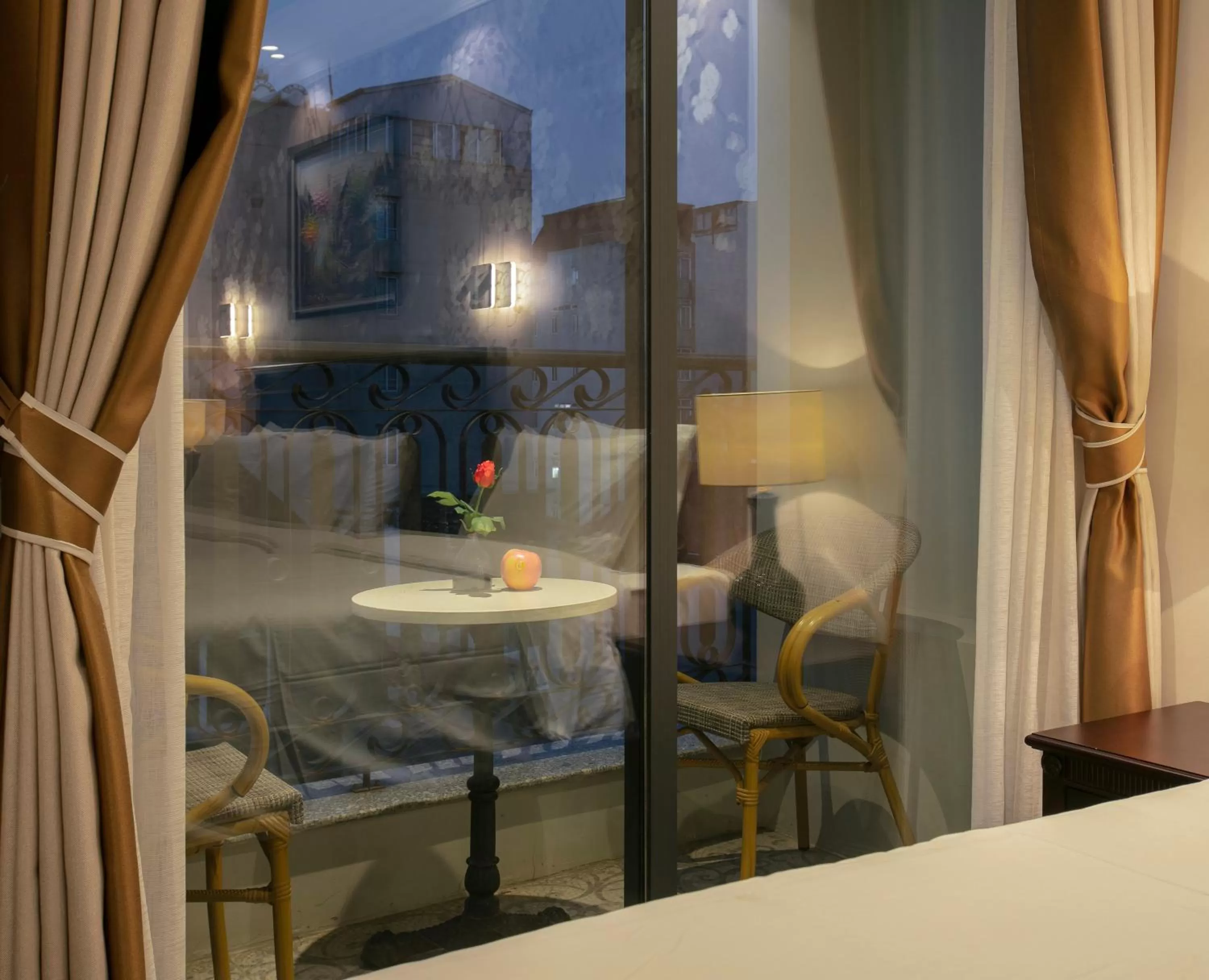 Seating area in Golden Legend Boutique Hotel