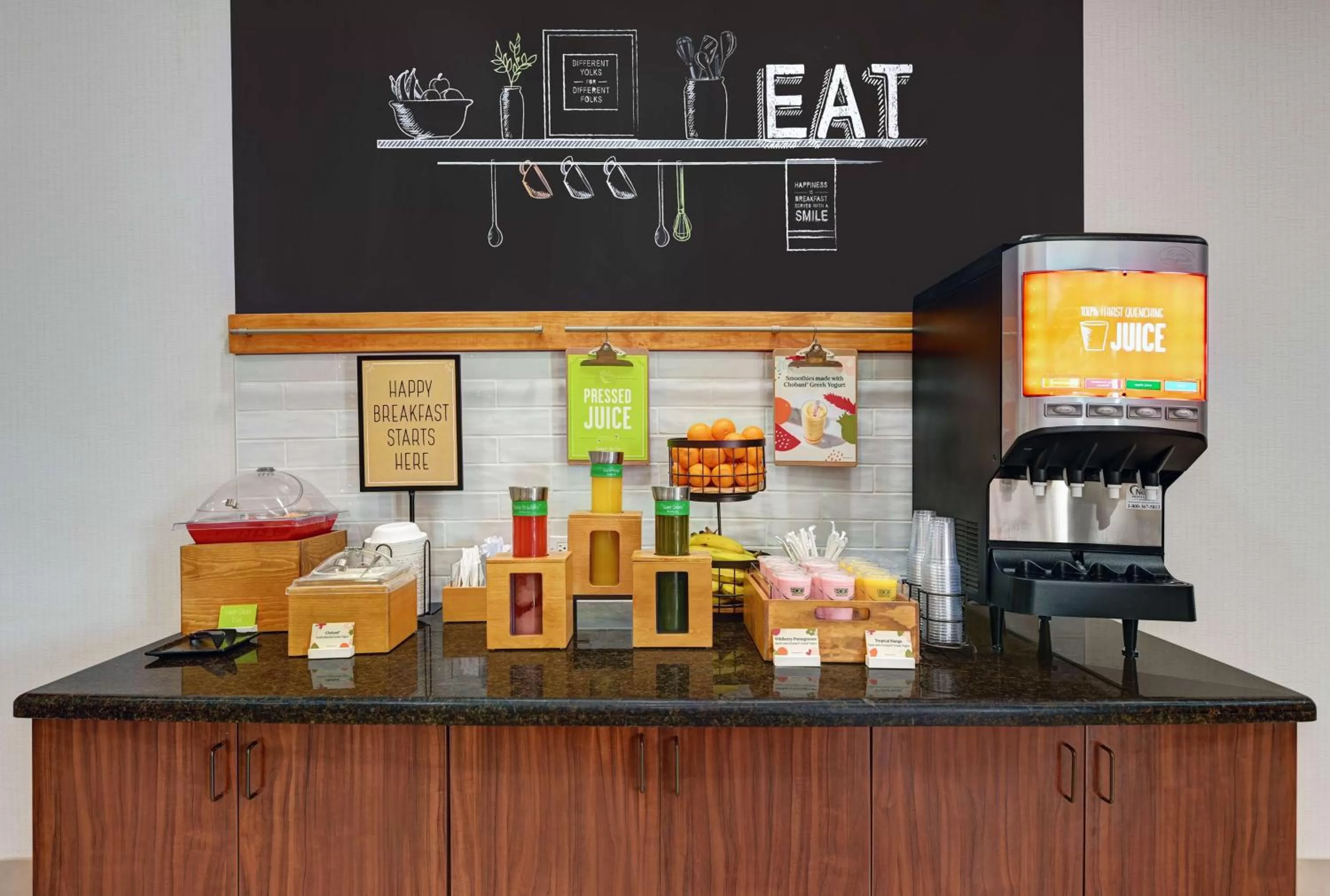 Breakfast in Hampton Inn Lordsburg