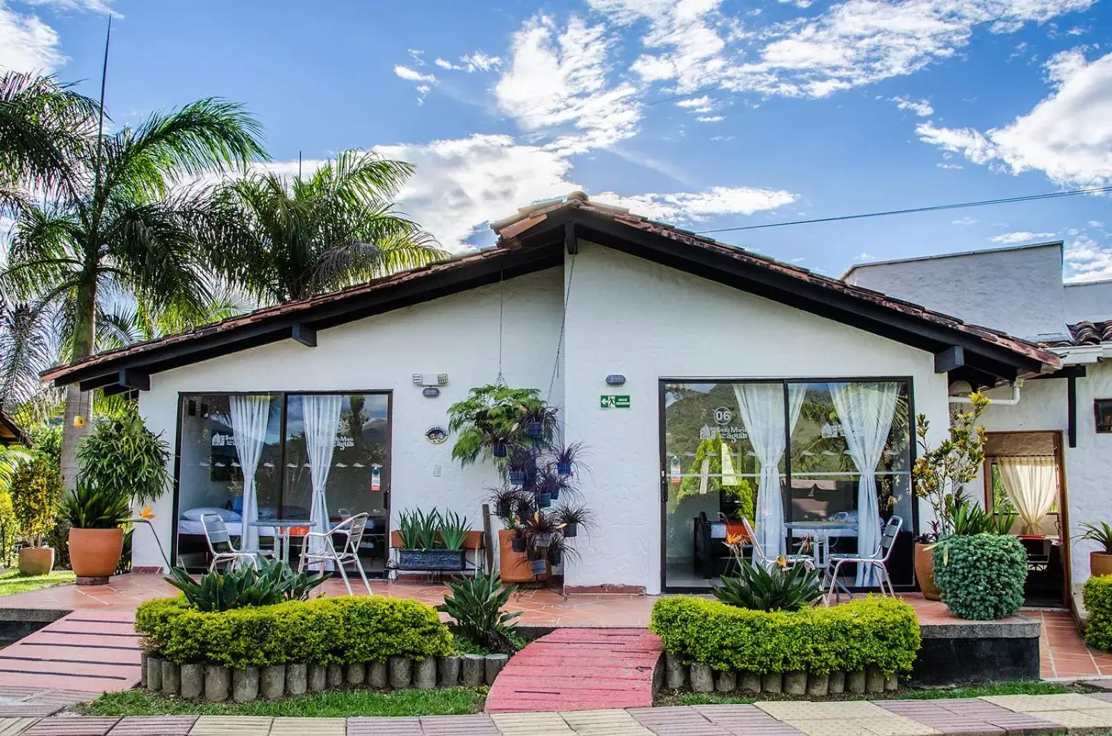 Double Room with Garden View in Hotel Santa Maria de las Aguas Peñol Double Room with Garden View in Hotel Santa Maria de las Aguas Peñol