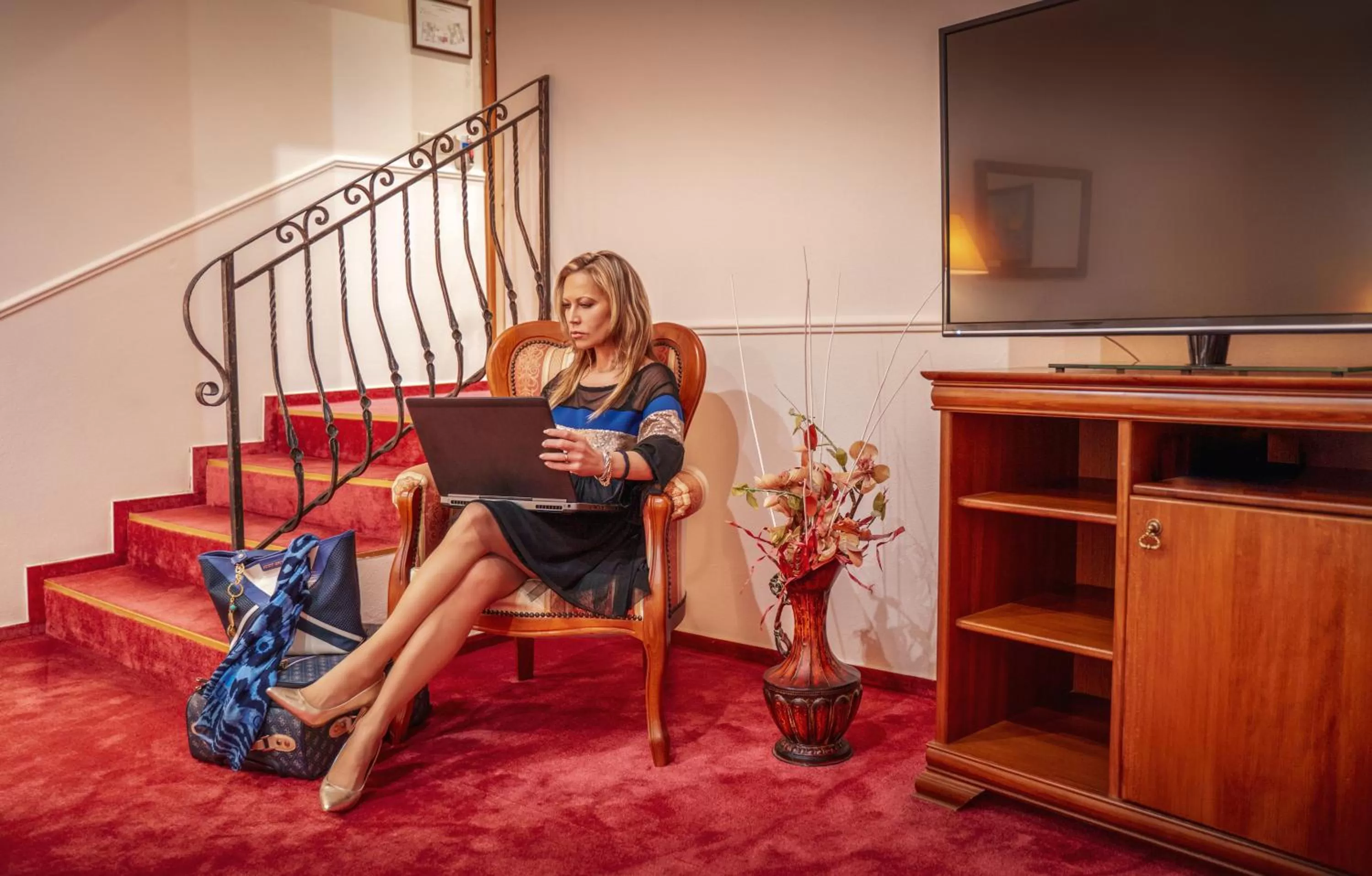 Guests in Hotel Capital with private wellness